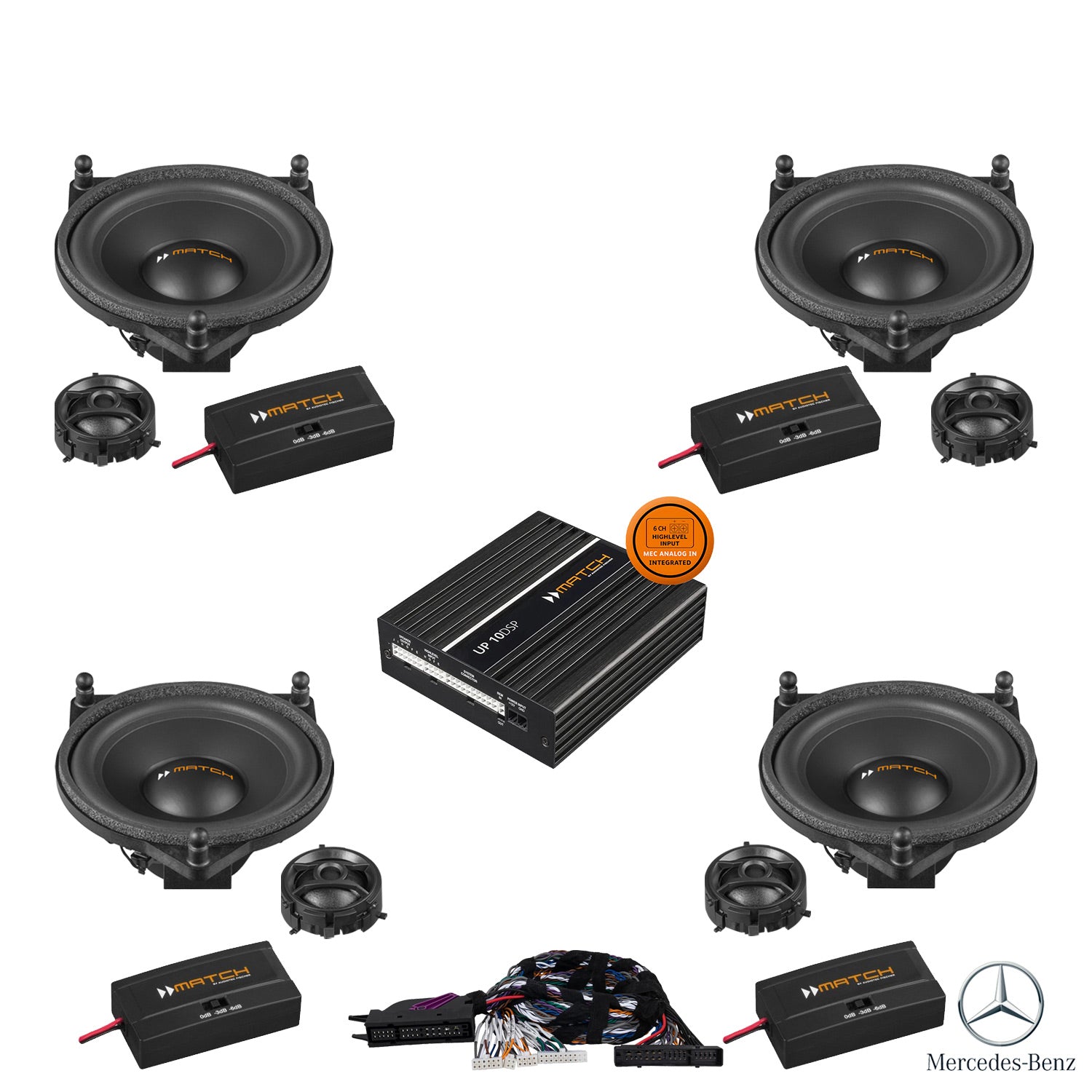 Mercedes G-Class G463 Burmester - Speaker DSP Amplified Package | MATCH UP PnP