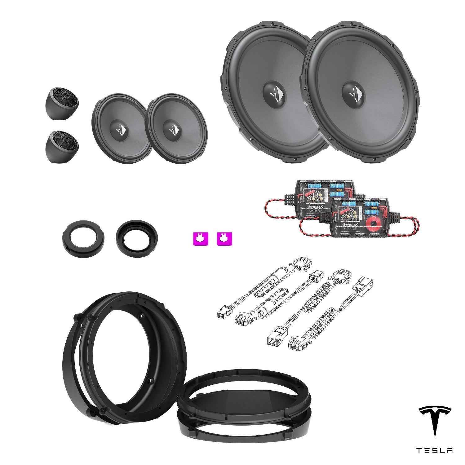 Tesla Model X 60D/75D - Front Speaker Upgrade Package | HELIX Ci3