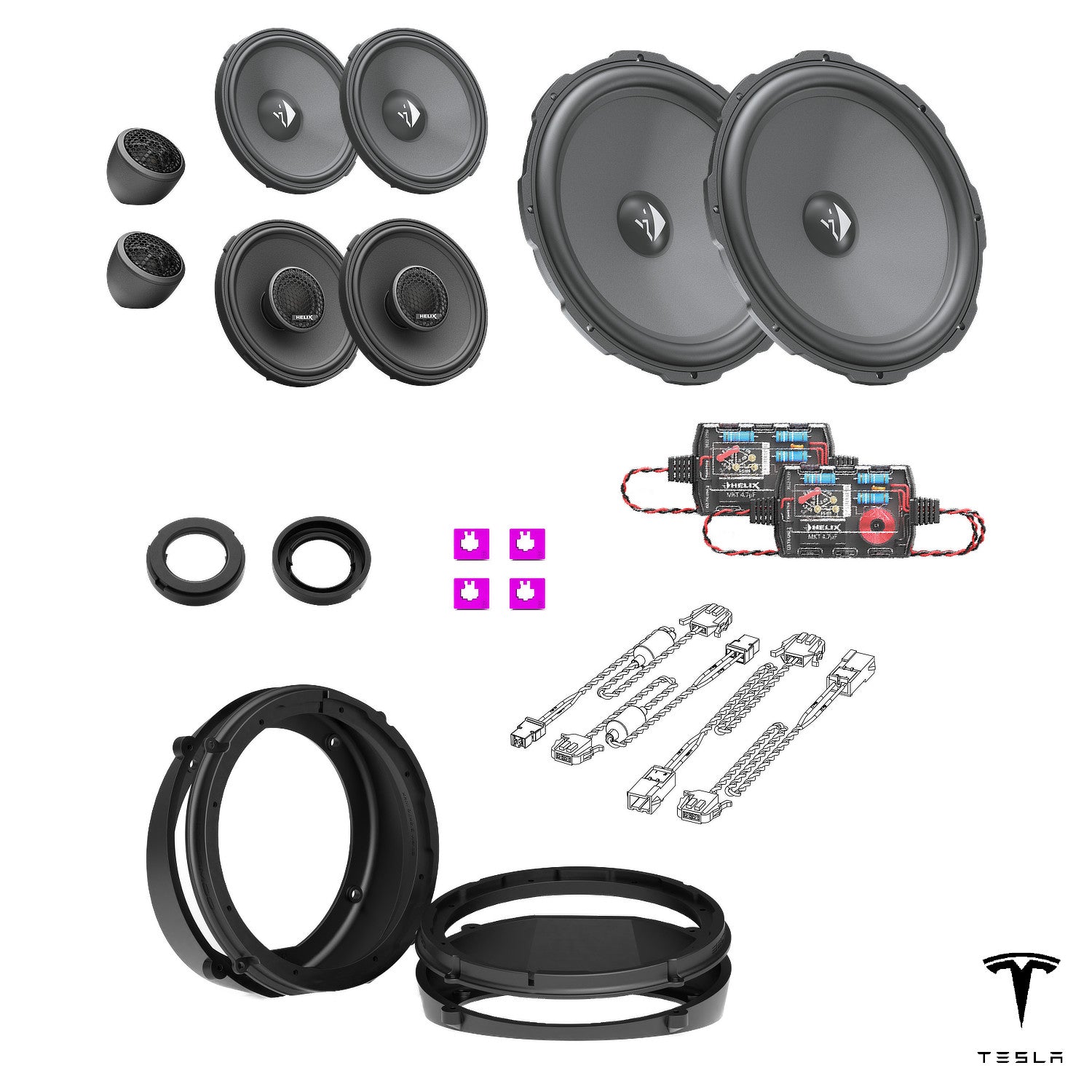 Tesla Model X 60D/75D - Speaker Upgrade Package | HELIX Ci3