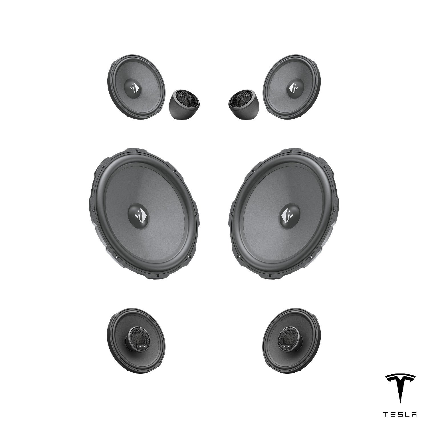 Tesla Model X 60D/75D - Speaker Upgrade Package | HELIX Ci3