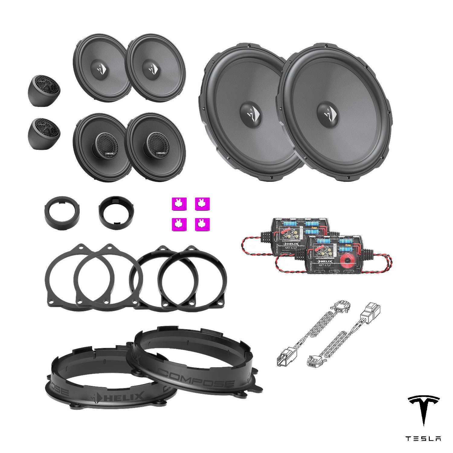Tesla Model Y RWD - Speaker Upgrade Package | HELIX Ci3