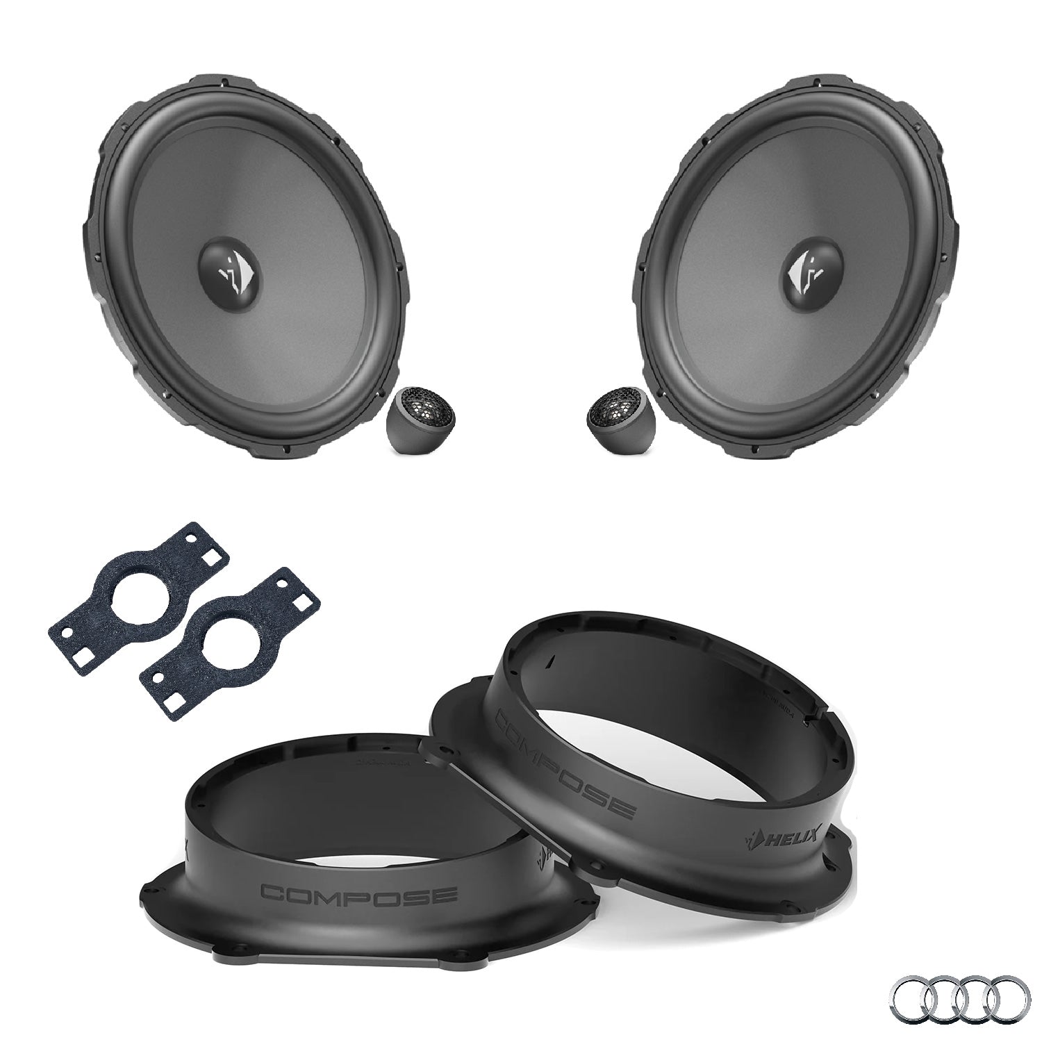 Audi Q7 4M - Front Speaker Upgrade Package | HELIX Ci3