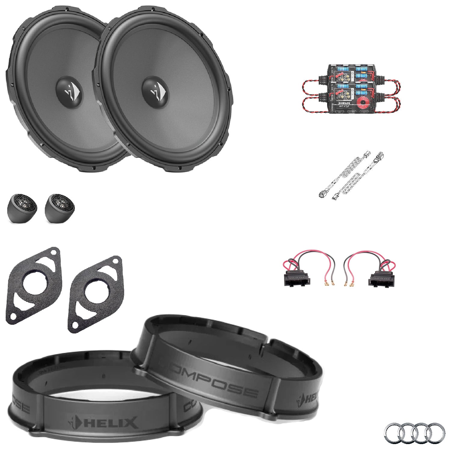 Audi Q5 FY - Front Speaker Upgrade Package | HELIX Ci3