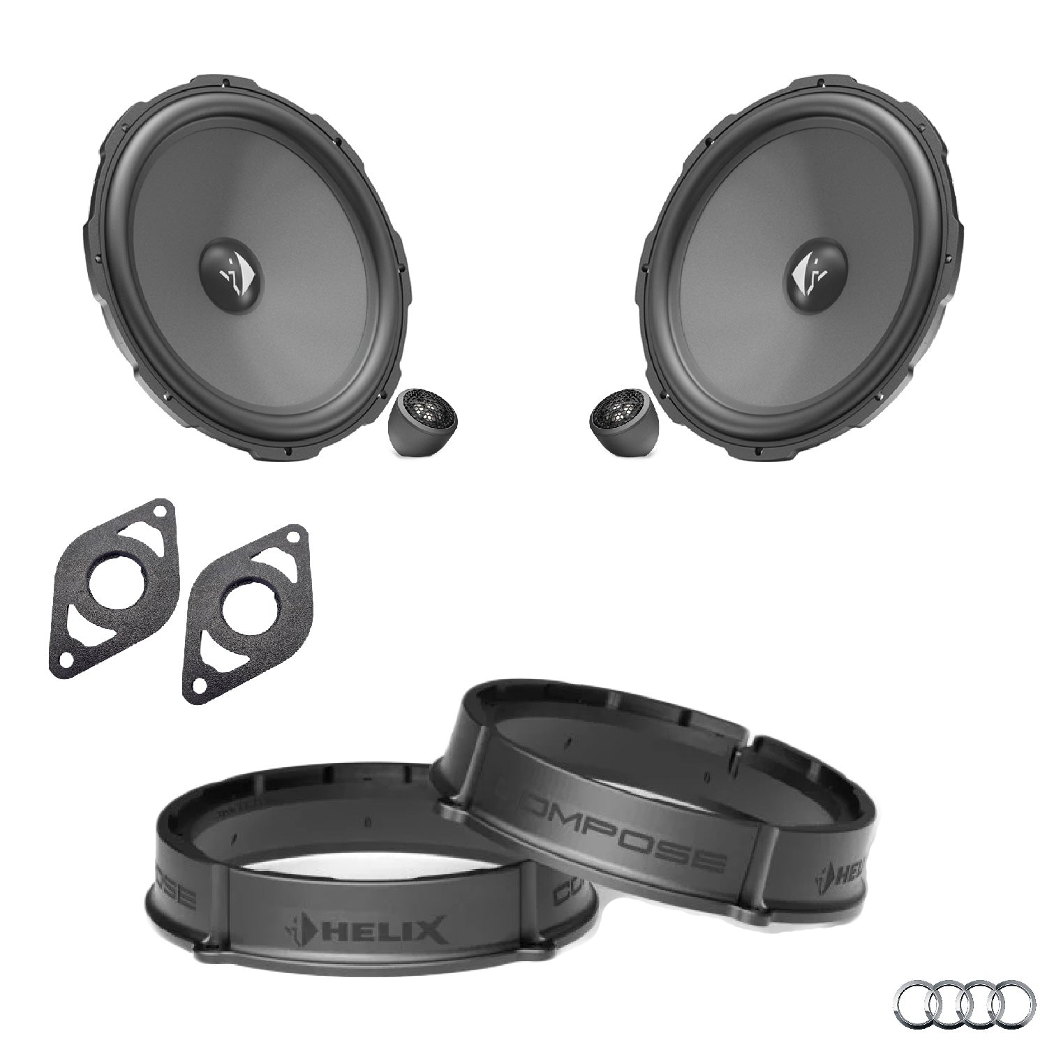 Audi Q5 FY - Front Speaker Upgrade Package | HELIX Ci3