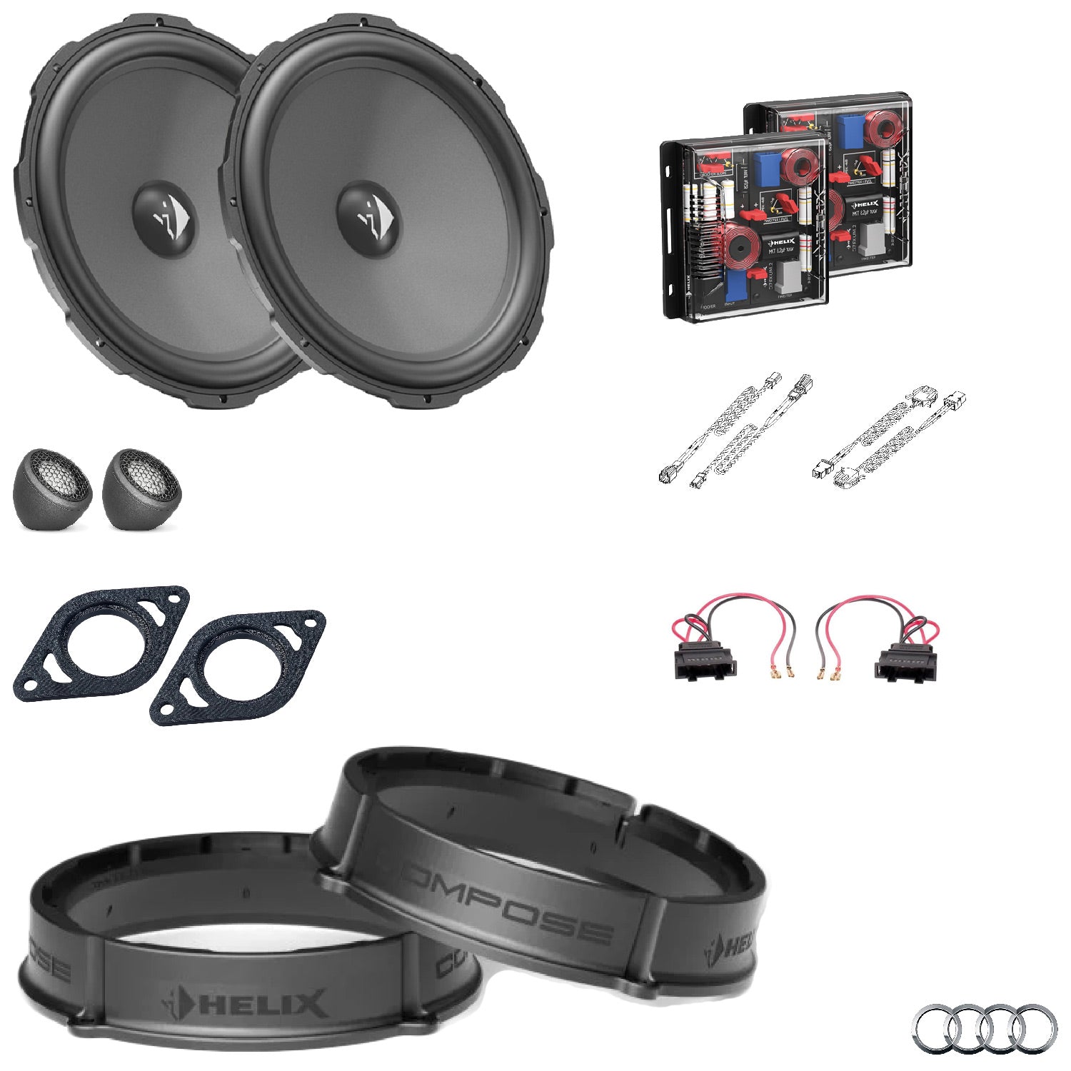 Audi Q5 FY - Front Speaker Upgrade Package | HELIX Ci3/Ci5