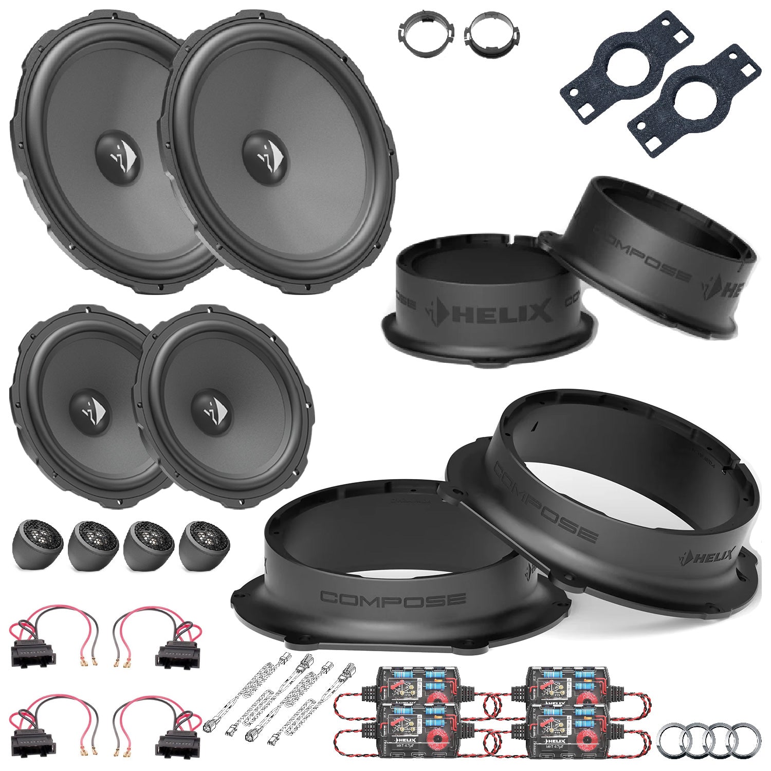 Audi Q8 4M - Speaker Upgrade Package | HELIX Ci3