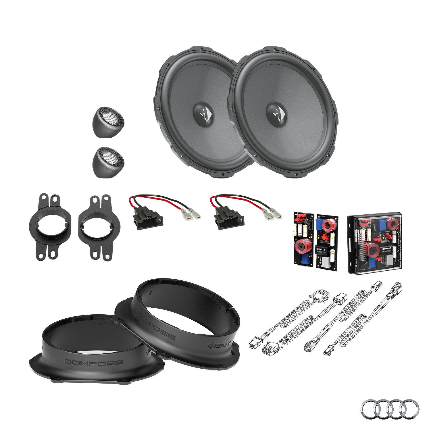 Audi Q8 4M - Front Speaker Upgrade Package | HELIX Ci3/Ci5