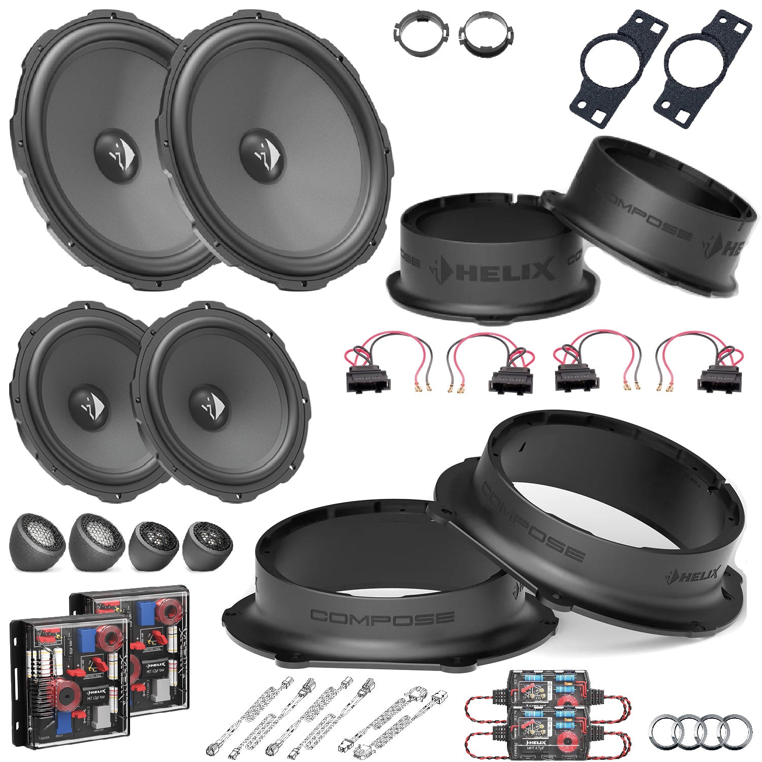 Audi Q8 4M - Speaker Upgrade Package | HELIX Ci3/Ci5
