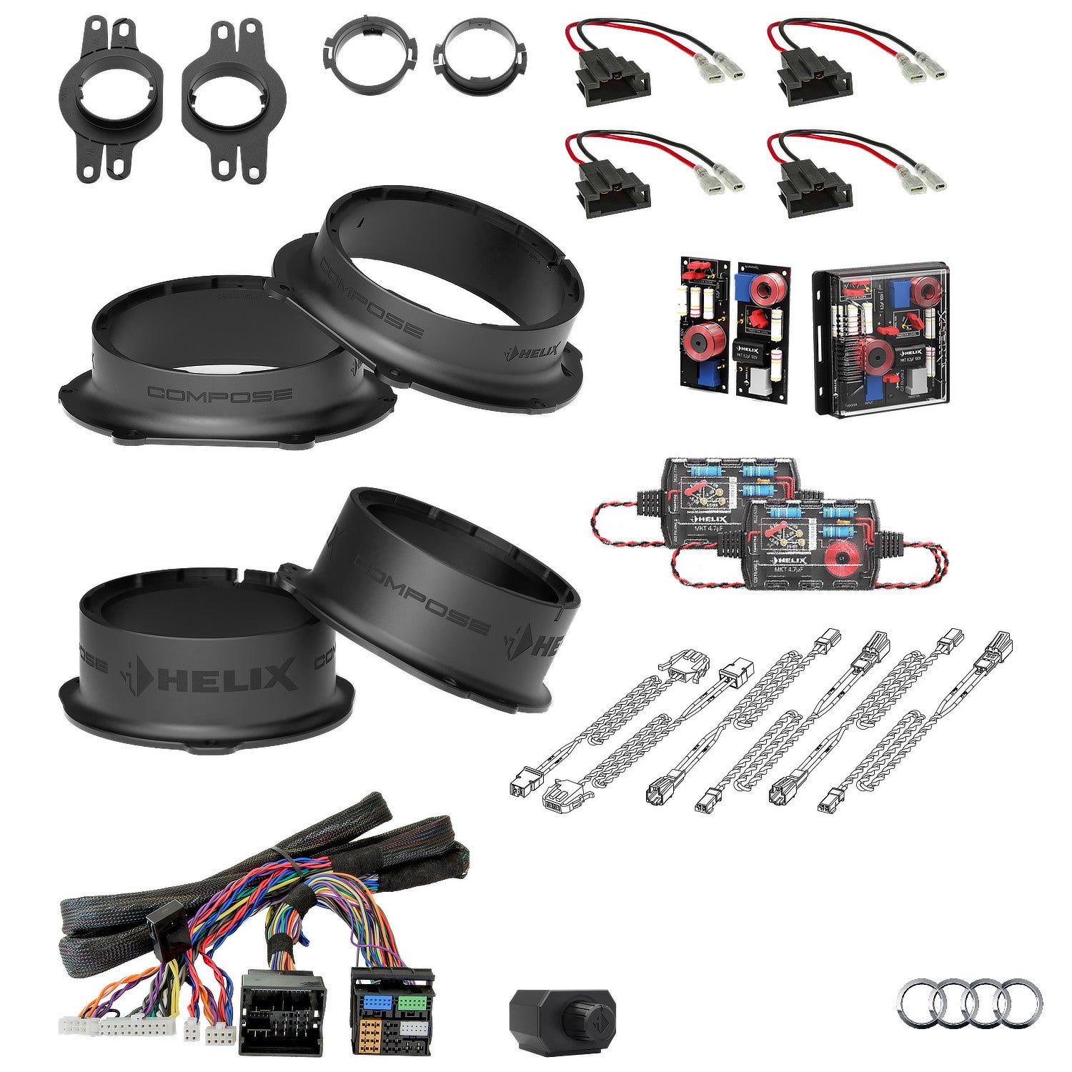 Audi Q8 4M AudiSound - Speaker & Subwoofer DSP Amlified Package | HELIX Ci3/Ci5