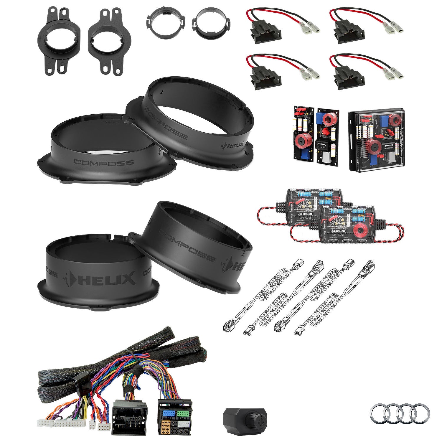Audi Q8 4M AudiSound - Active Speaker & Subwoofer DSP Amlified Package | HELIX Ci3/Ci5