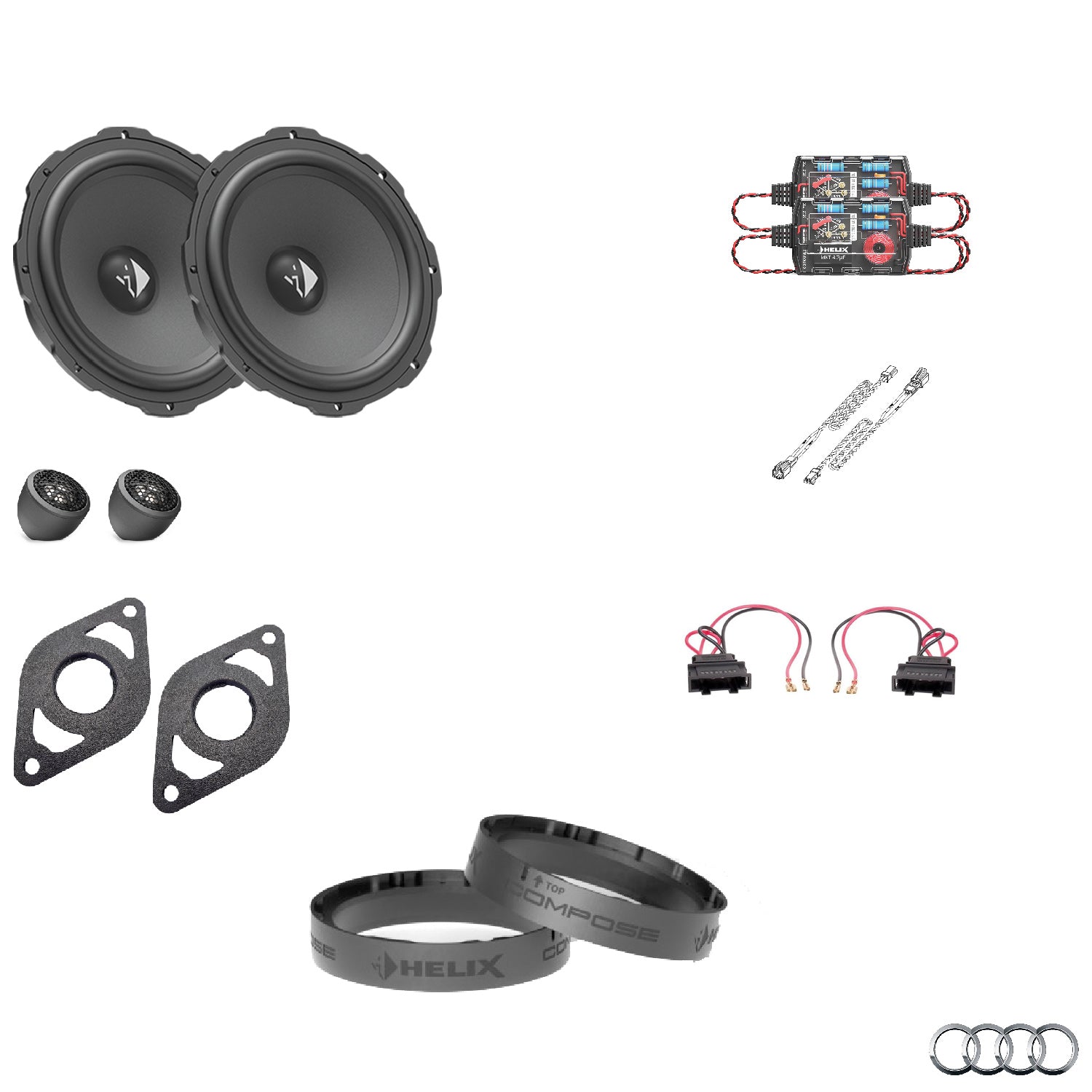 Audi Q4 e-tron - Front Speaker Upgrade Package | HELIX Ci3