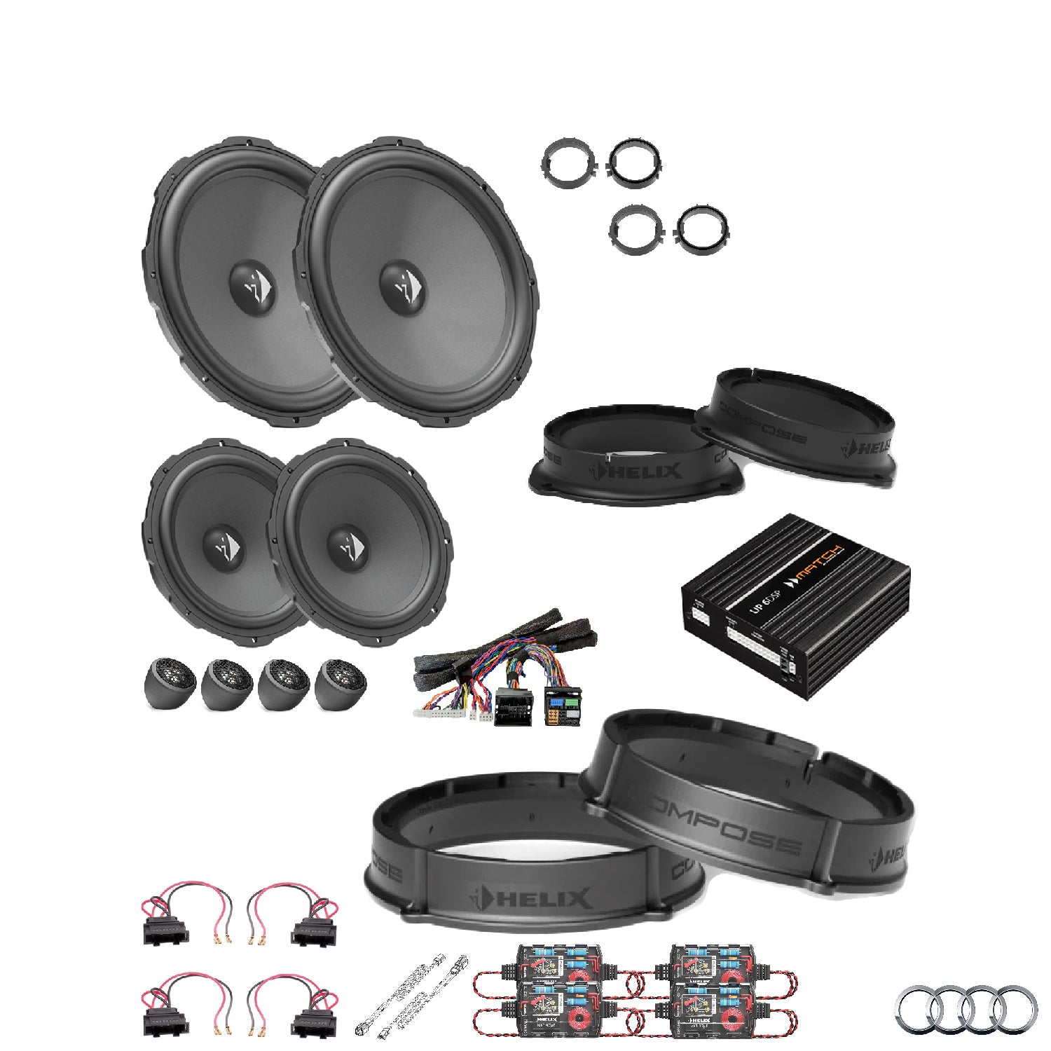 Audi Q3 F3 AudiSound - Speaker DSP Amlified Package | HELIX Ci3