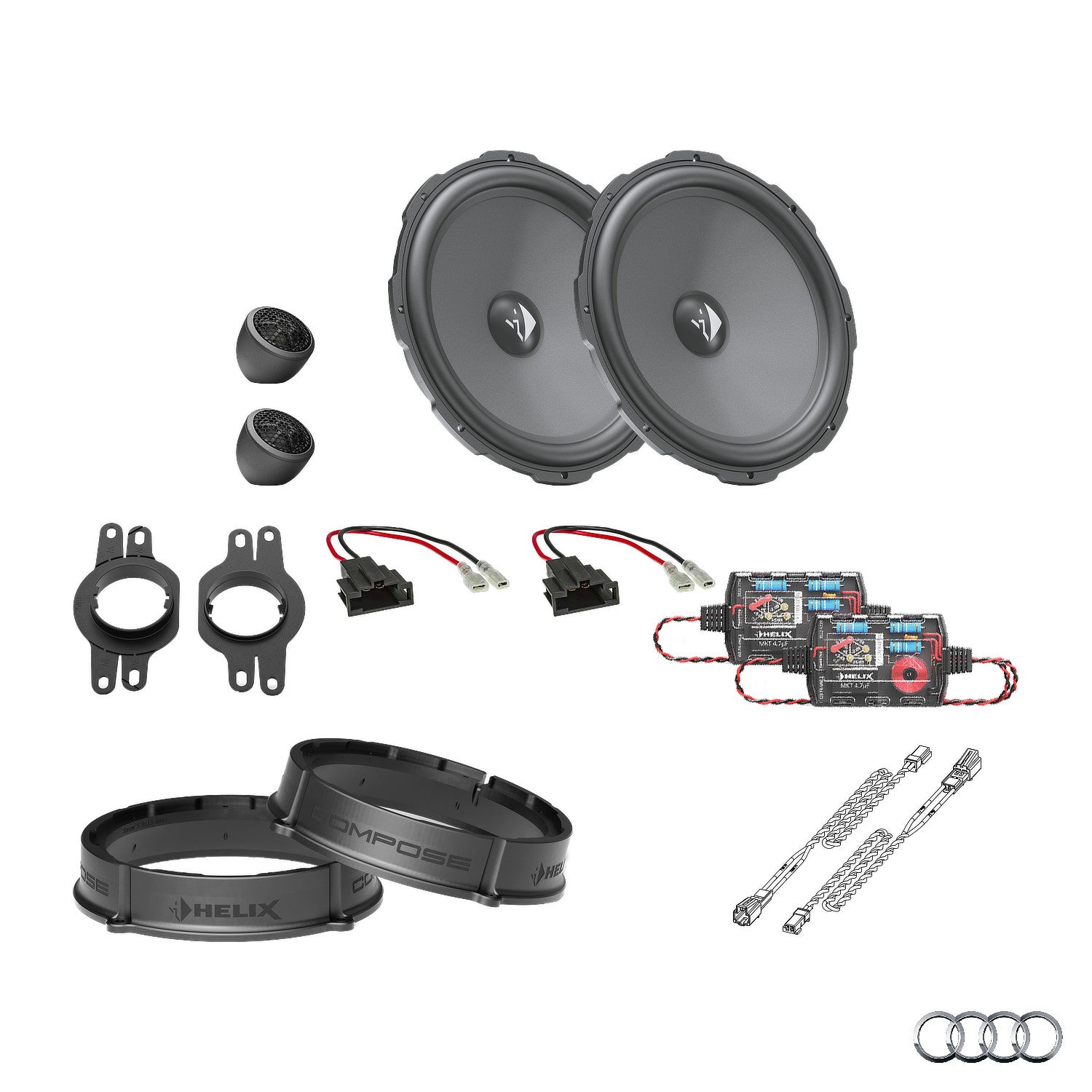 Audi A4 B9 - Front Speaker Upgrade Package | HELIX Ci3