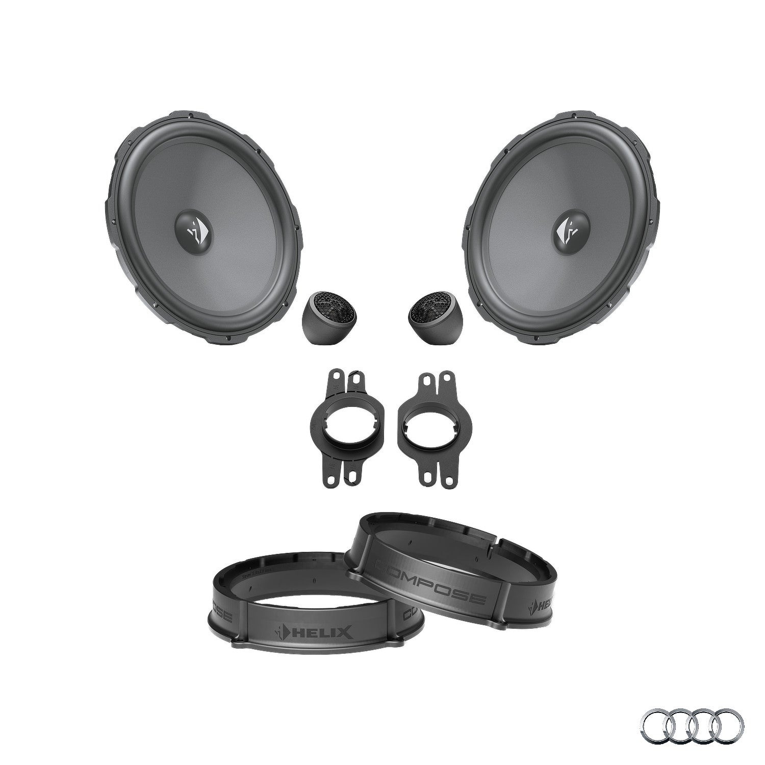 Audi A4 B9 - Front Speaker Upgrade Package | HELIX Ci3