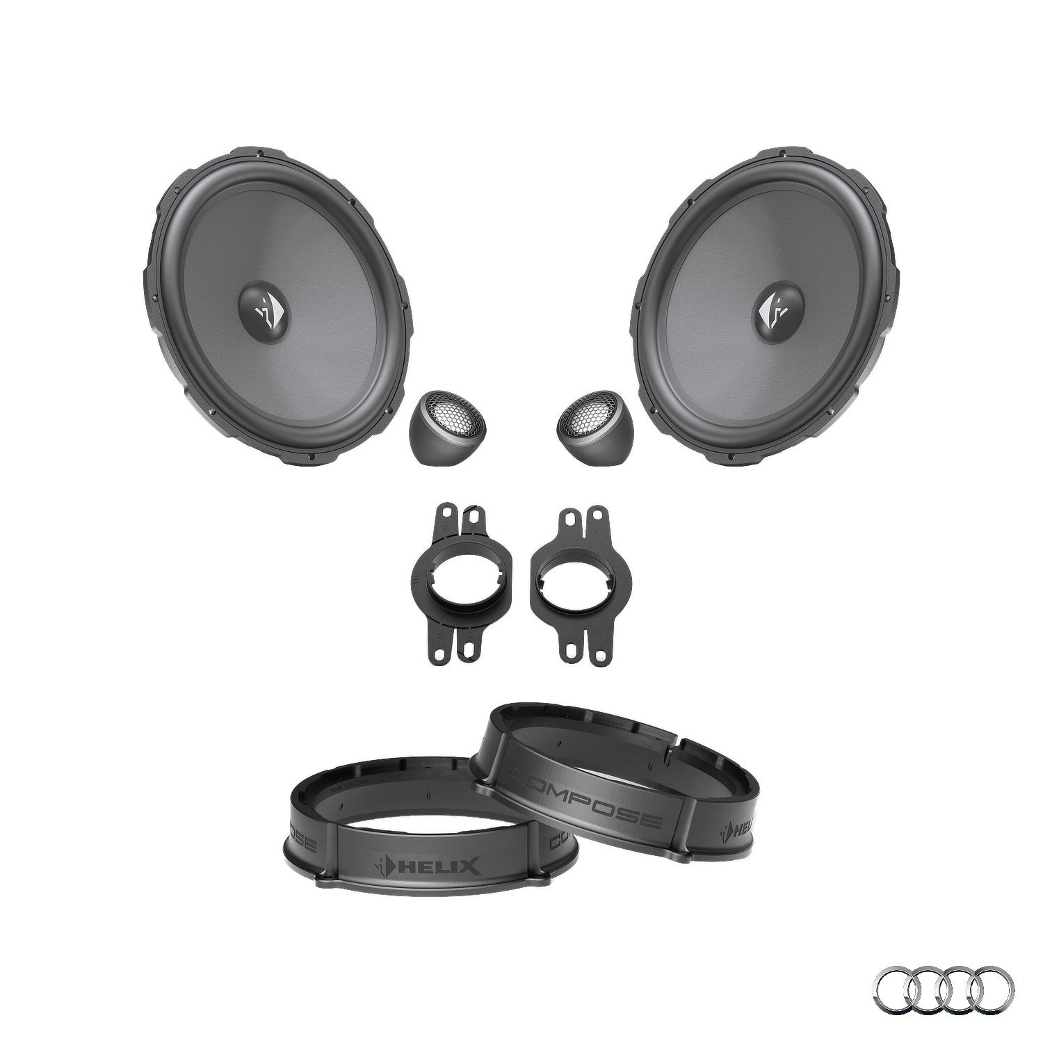 Audi A4 B9 - Front Speaker Upgrade Package | HELIX Ci3/Ci5