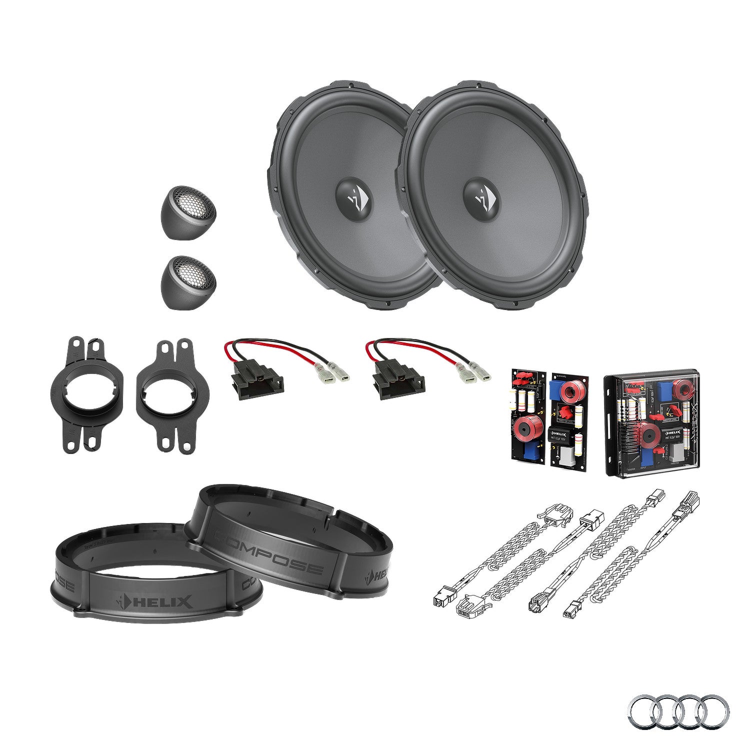 Audi A6 C9 - Front Speaker Upgrade Package | HELIX Ci3/Ci5