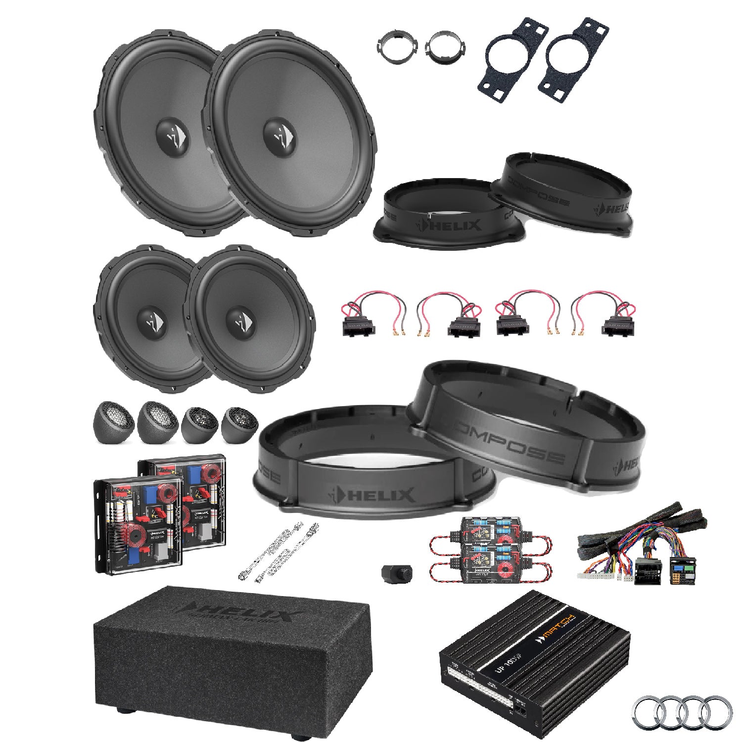 Audi A6 C9 AudiSound - Active Speaker & Subwoofer DSP Amlified Package | HELIX Ci3/Ci5