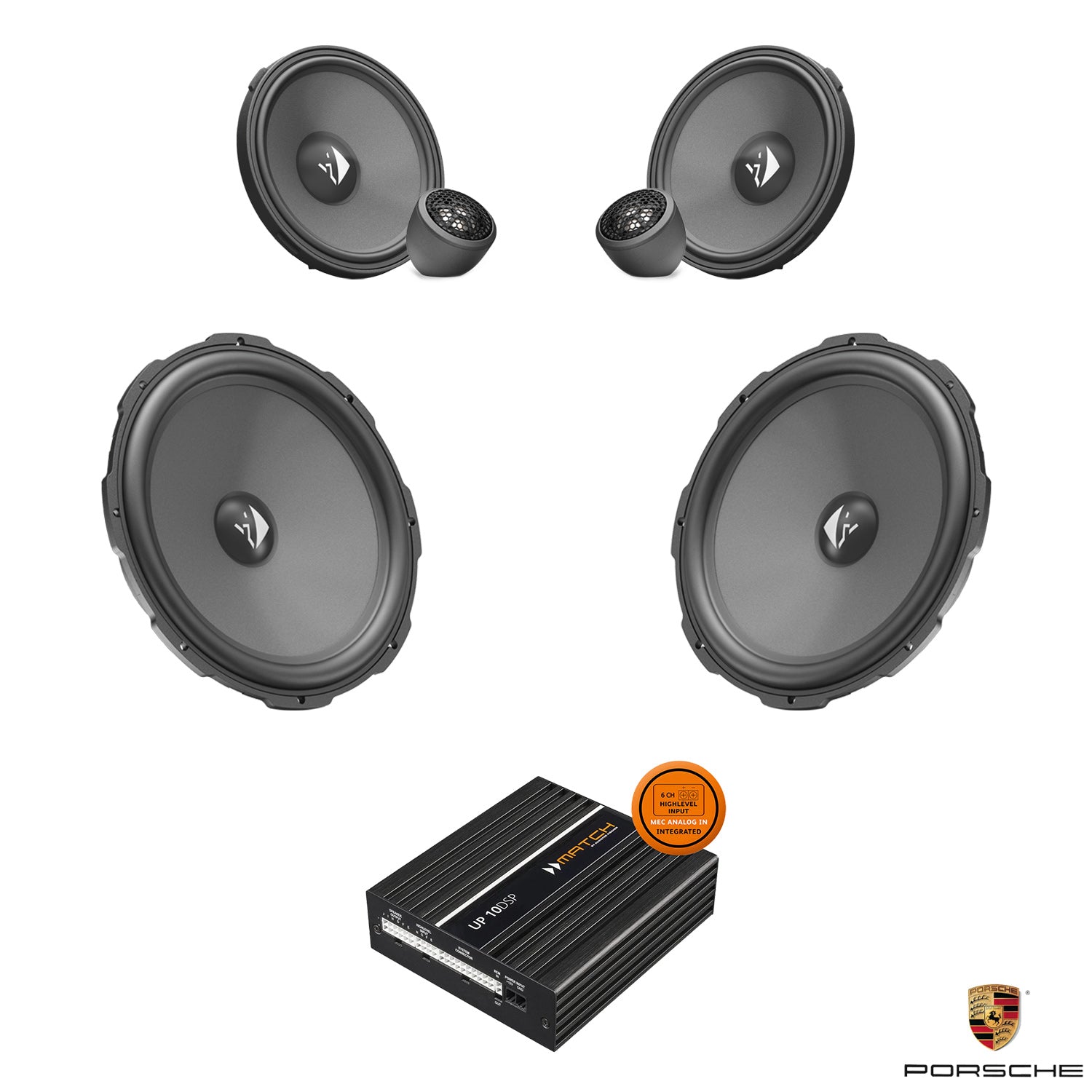 Porsche 911 (992) BOSE - Front Speaker DSP Amplified Package 2 | HELIX Ci3