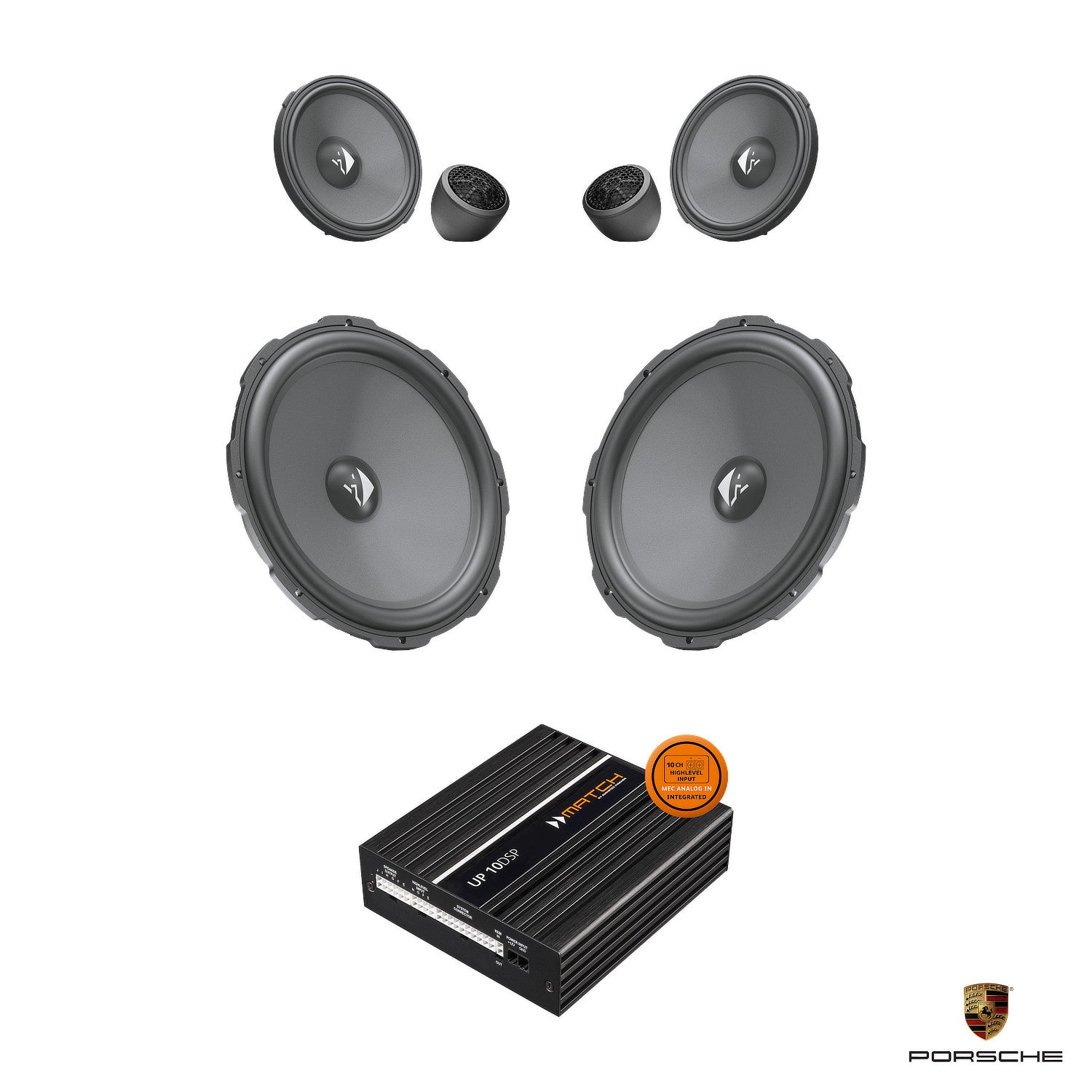 Porsche 911 (992) BOSE - Front Speaker DSP Amplified Package 2 | HELIX Ci3