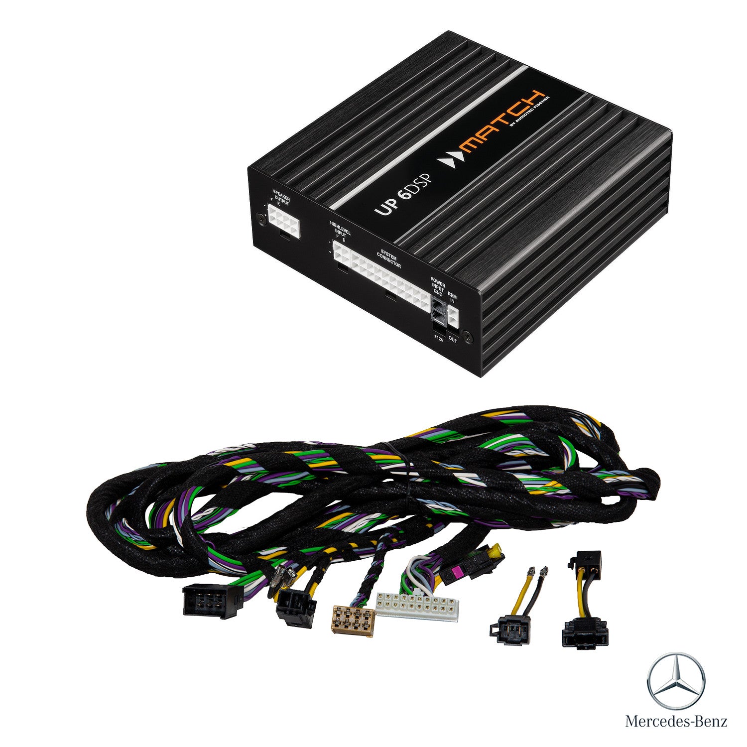 Mercedes C/GLC/E (-2019) Basic - DSP Amplifier + PnP Harness | MATCH UP 6DSP