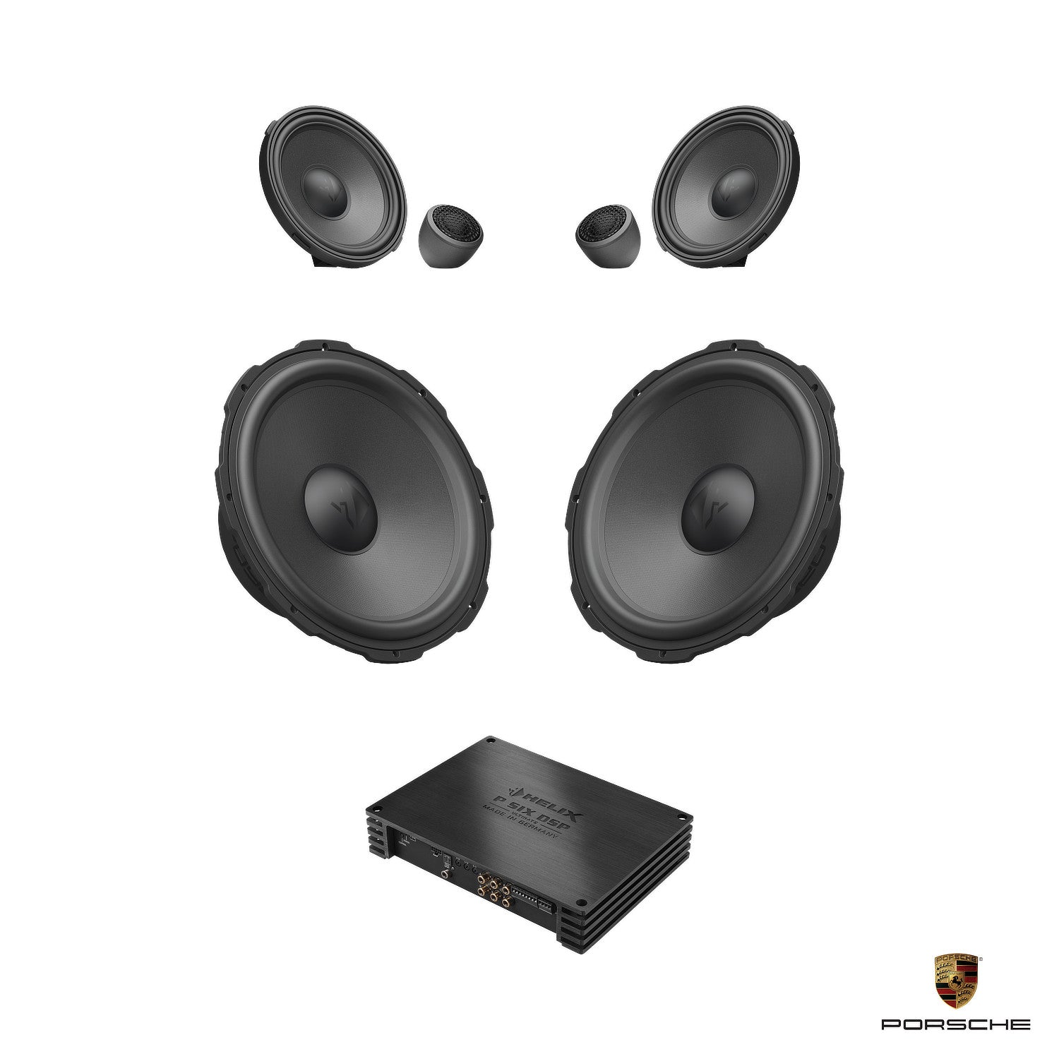 Porsche Boxster (982/718) - Front Speaker DSP Amplified Package | HELIX Ci7