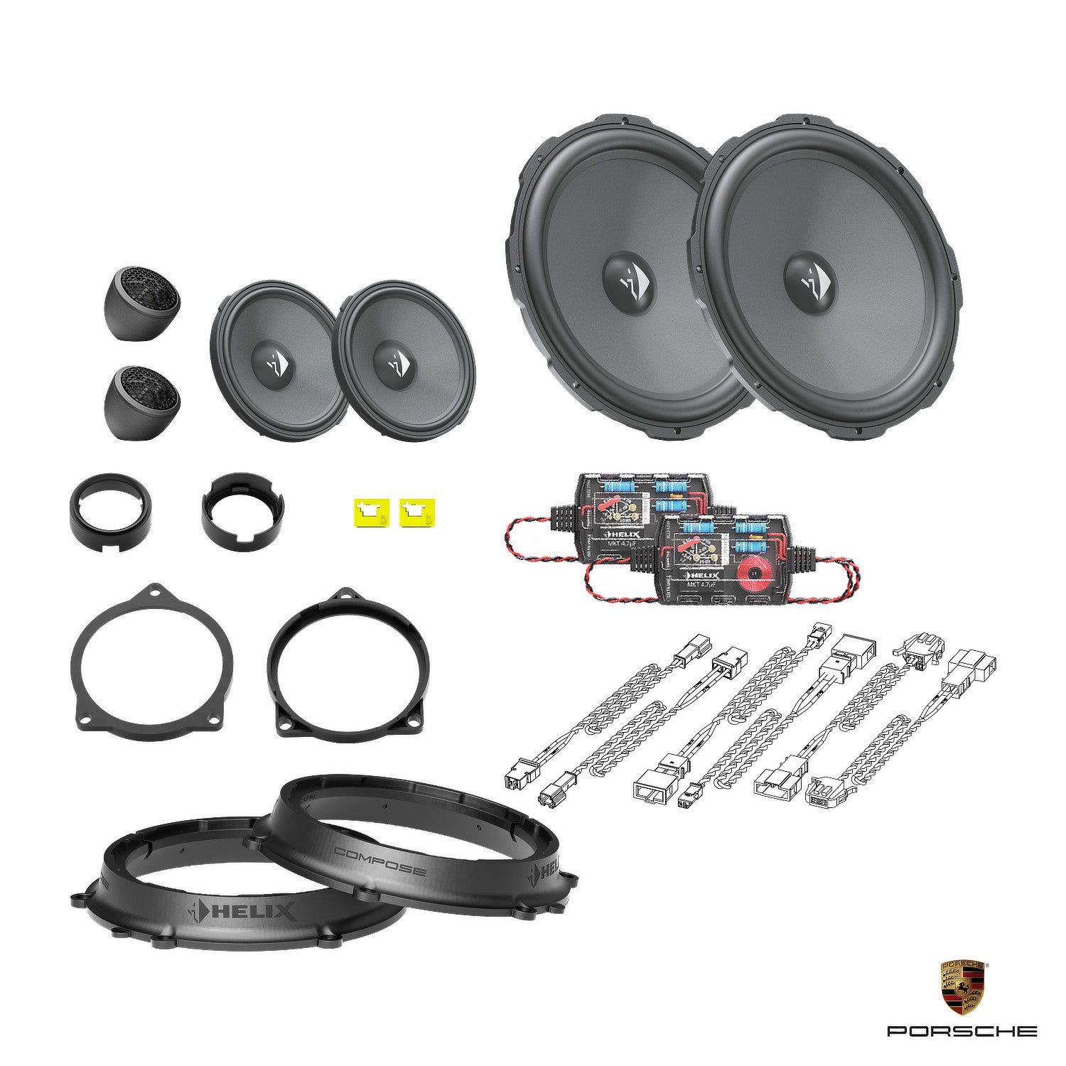 Porsche Boxster (982/718) - Front Speaker Upgrade Package | HELIX Ci3