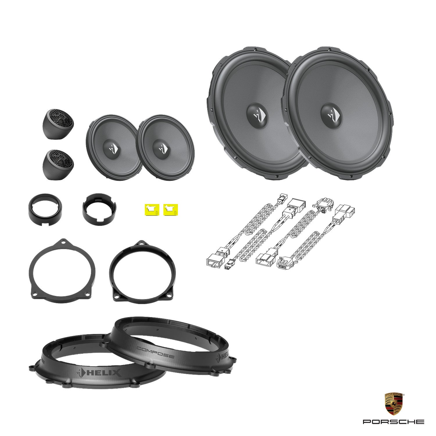 Porsche Boxster (982/718) BOSE - Front Speaker Upgrade Package | HELIX Ci3