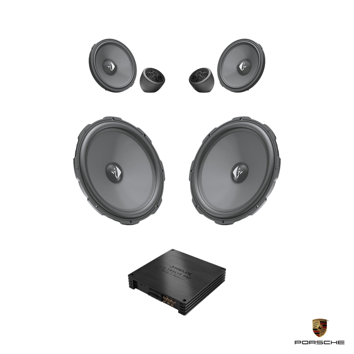 Porsche Boxster (982/718) BOSE - Front Speaker DSP Amplified Package | HELIX Ci3