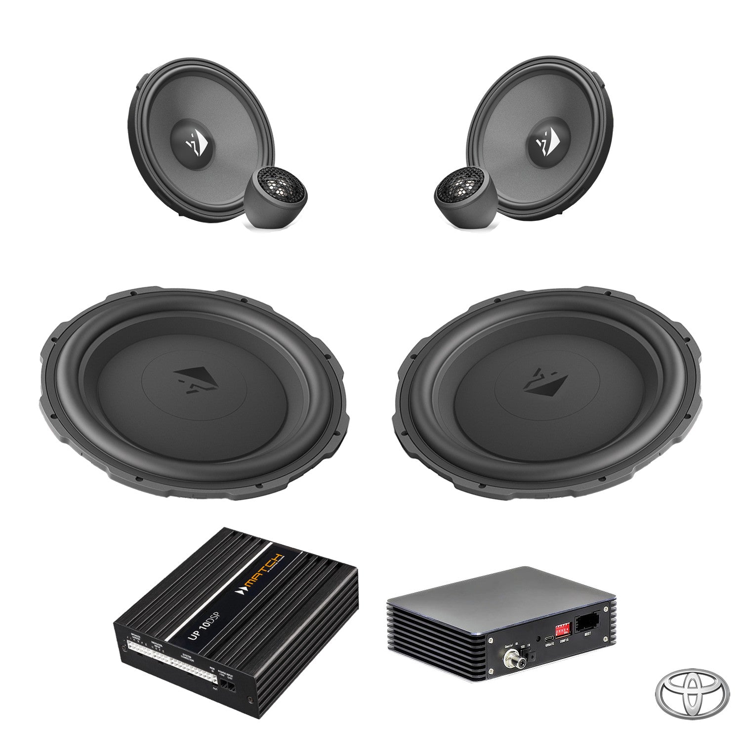 Toyota GR Supra (2019-) JBL - Front Speaker & Subwoofer DSP Amplified Package | HELIX Ci5