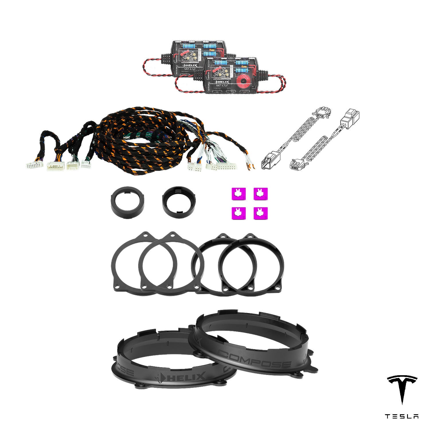Tesla Model Y Juniper (AMD Ryzen) - Speaker & Subwoofer DSP Amplified Upgrade Package | HELIX Ci3