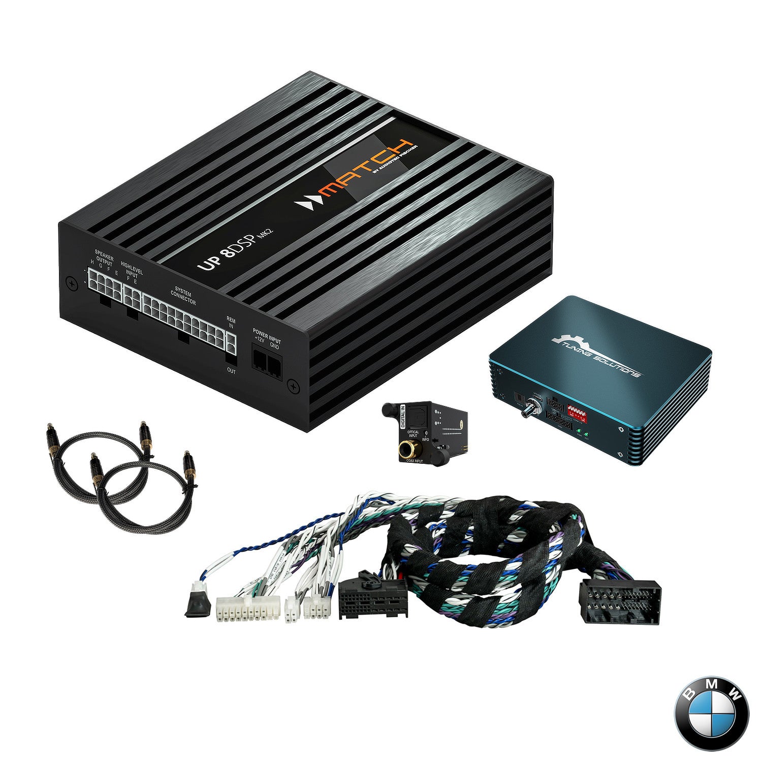 BMW HiFi S0676 G Gen RAM - Digital to Toslik Converter + DSP Amp & Harness Package | MATCH UP 8DSP MK2