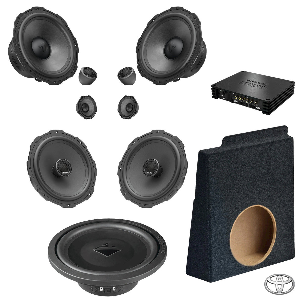 Toyota Hilux N80 - S/PDIF Interface + DSP Amp & Speaker & Subwoofer Package | HELIX Ci7