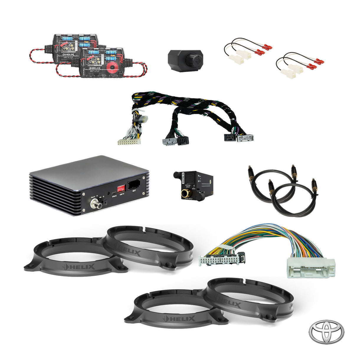Toyota Hilux N80 - S/PDIF Interface + DSP Amp & Speaker & Subwoofer Package | HELIX Ci3