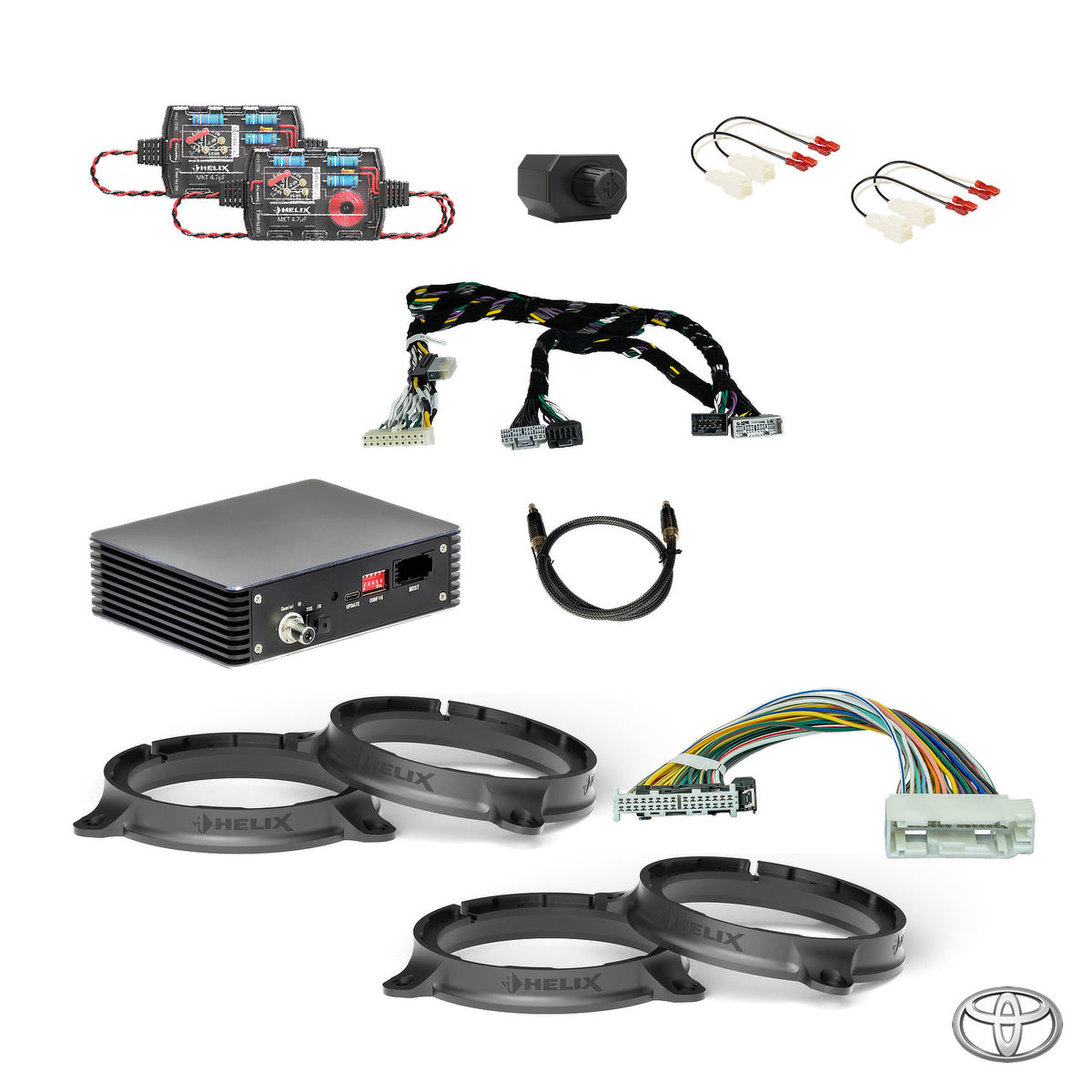 Toyota Hilux N80 - S/PDIF Interface + DSP Amp & Speaker & Subwoofer Package | HELIX Ci3