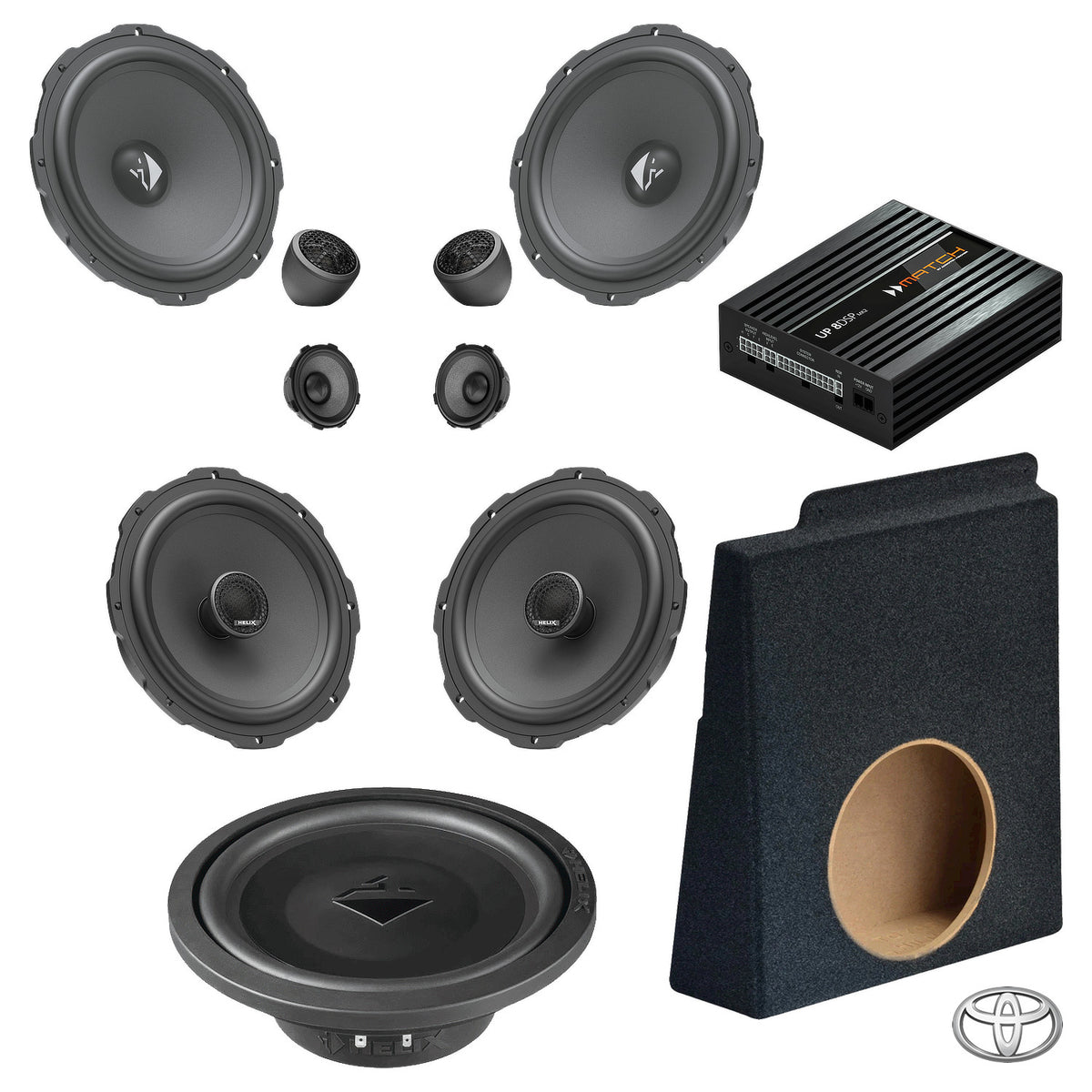 Toyota Hilux N80 - S/PDIF Interface + DSP Amp & Speaker & Subwoofer Package | HELIX Ci3