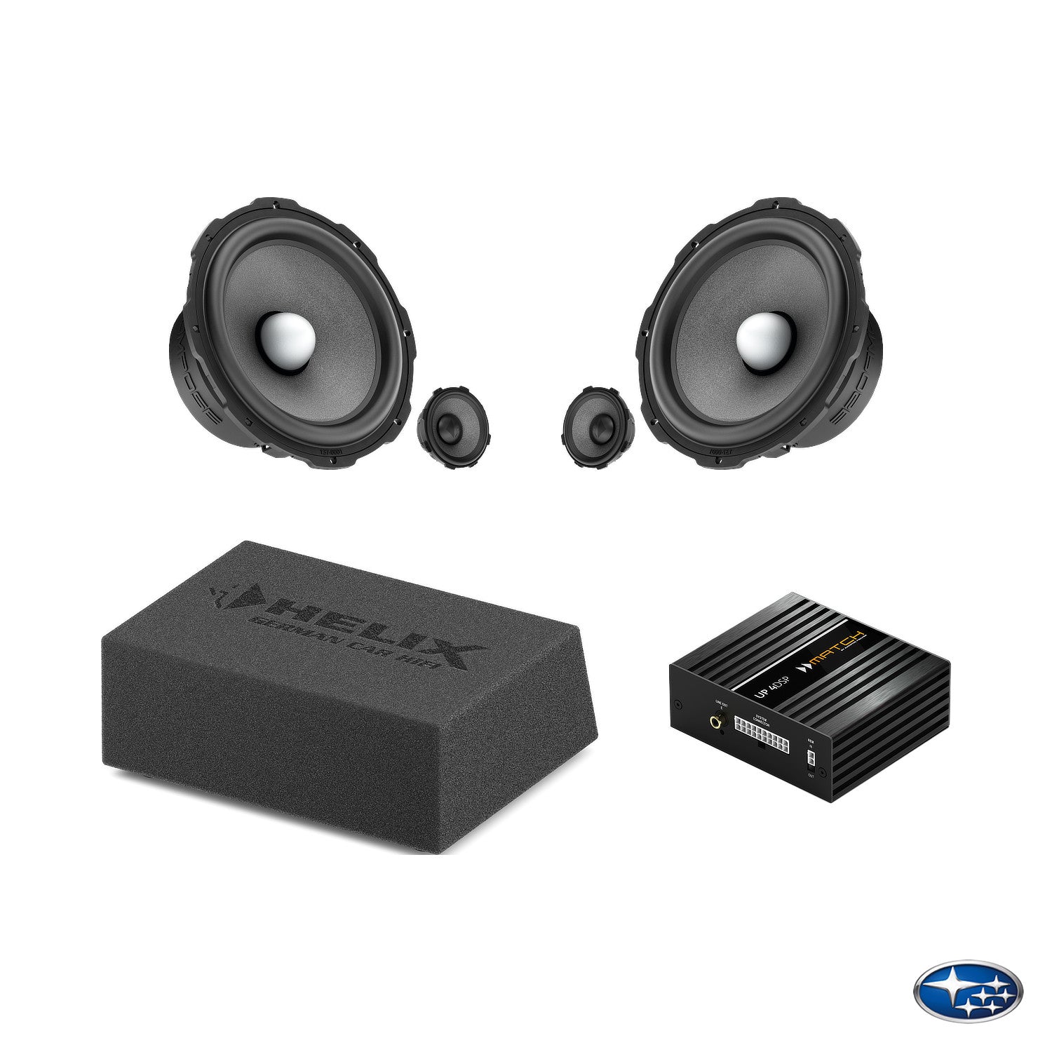 Subaru Outback - Front Speaker & Subwoofer DSP Amplified Upgrade Package | HELIX Ci5