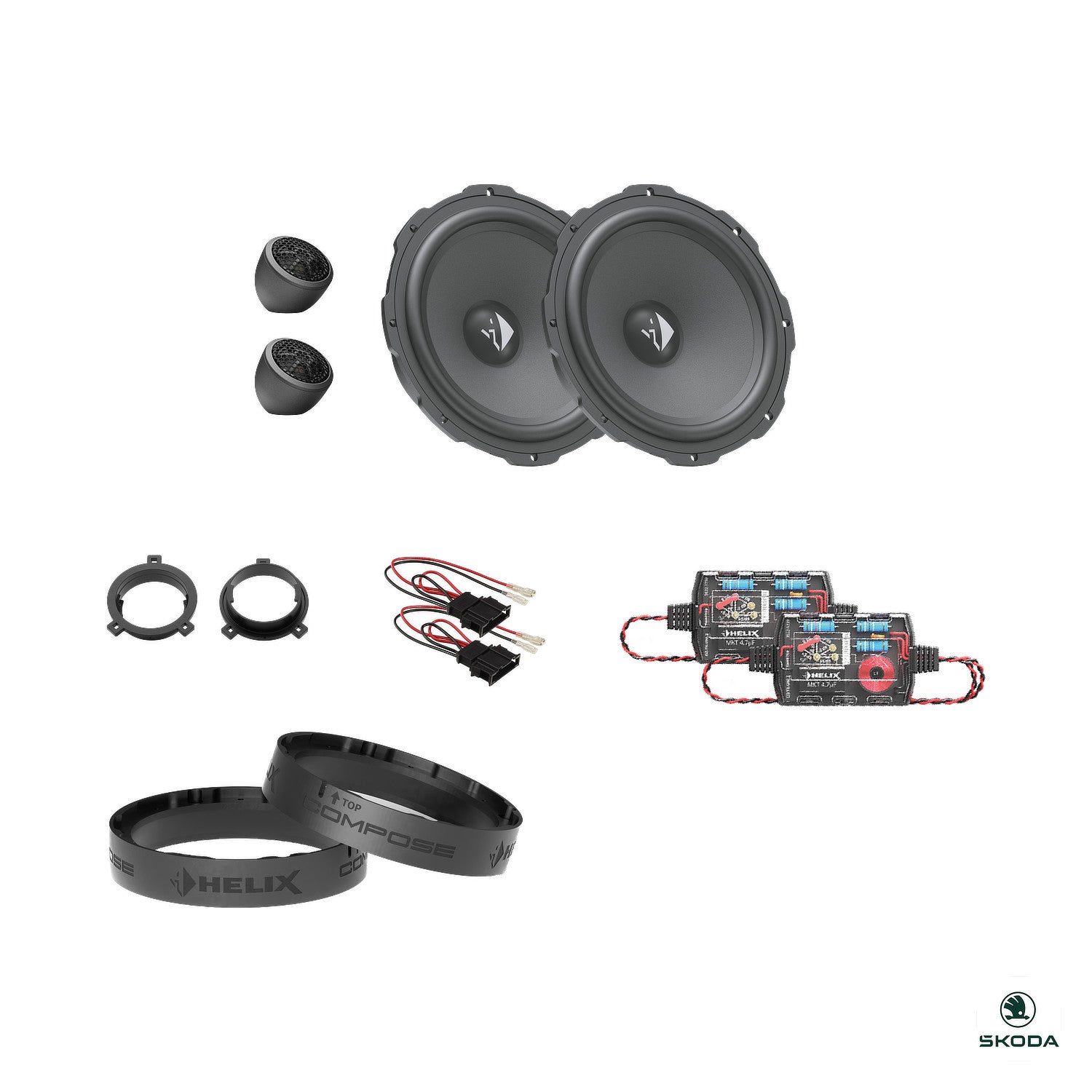 Skoda Octavia IV - Front Speaker Upgrade Package | HELIX Ci3