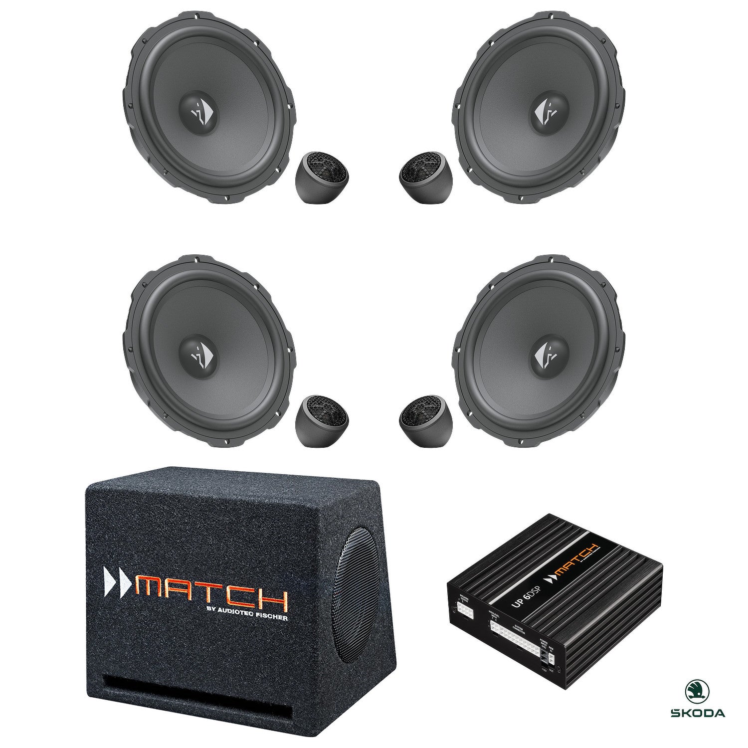 Skoda Octavia IV - Speaker & Subwoofer DSP Amplified Upgrade Package | HELIX Ci3