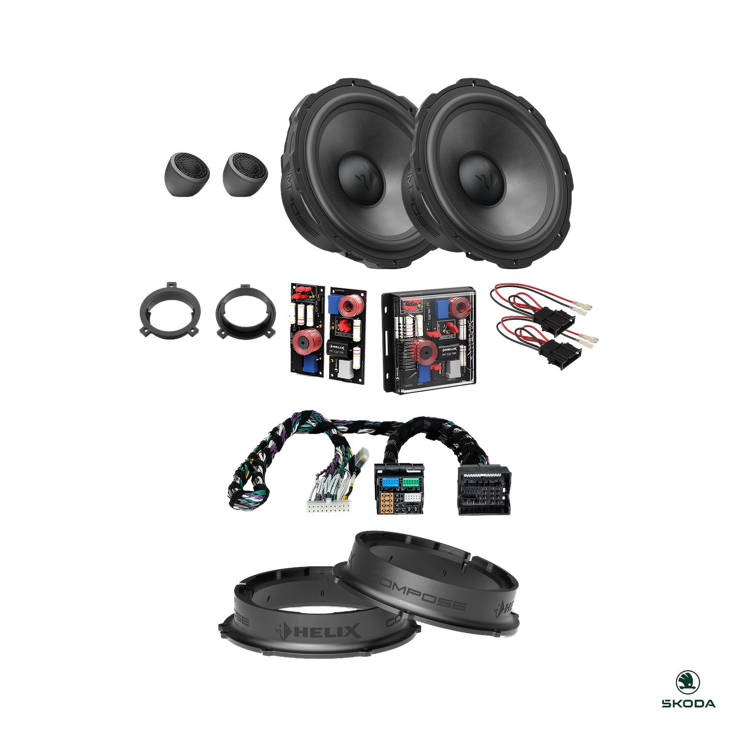 Skoda Kodiaq (2024-) - Front Speaker DSP Amplified Package | HELIX Ci7