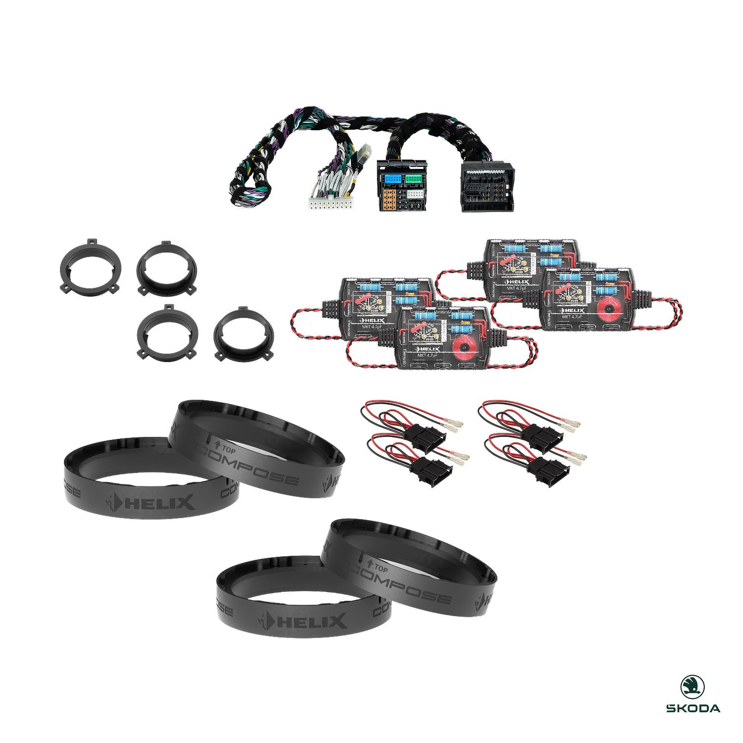 Skoda Octavia IV - Speaker DSP Amplified Upgrade Package | HELIX Ci3