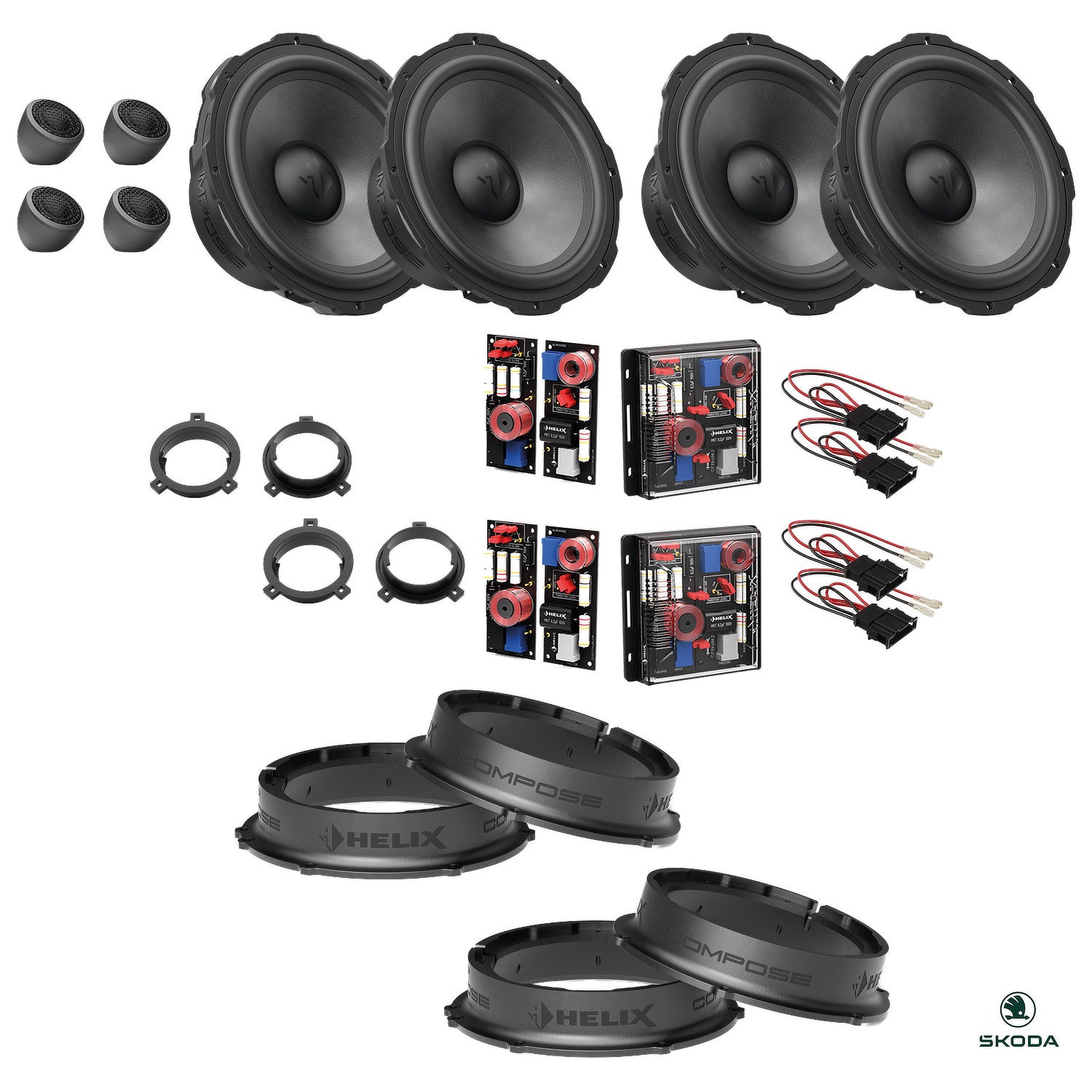 Skoda Kodiaq (2024-) - Speaker Upgrade Package | HELIX Ci7