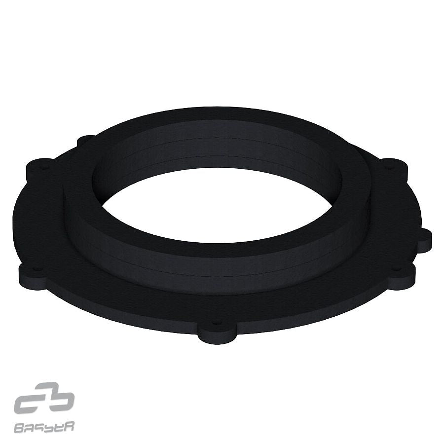 BASSER DMpors02 - 6.5" MDF Speaker Spacers To Fit Porsche Cayenne 3 & Macan (Front door)