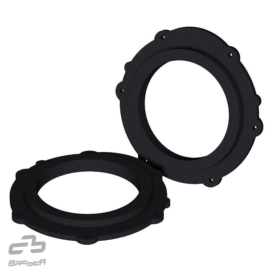 BASSER DMpors04 - 6.5" MDF Speaker Spacers To Fit Porsche Cayenne 3 & Macan (Rear door)