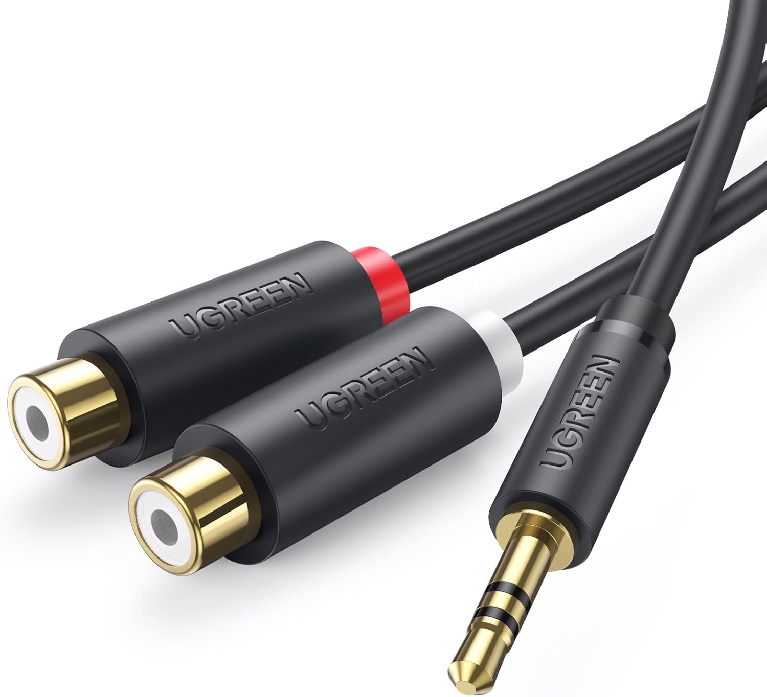 UGREEN 10547 - UGREEN 3.5mm Male to 2 RCA Female Jack Stereo Audio Cable Y Adapter