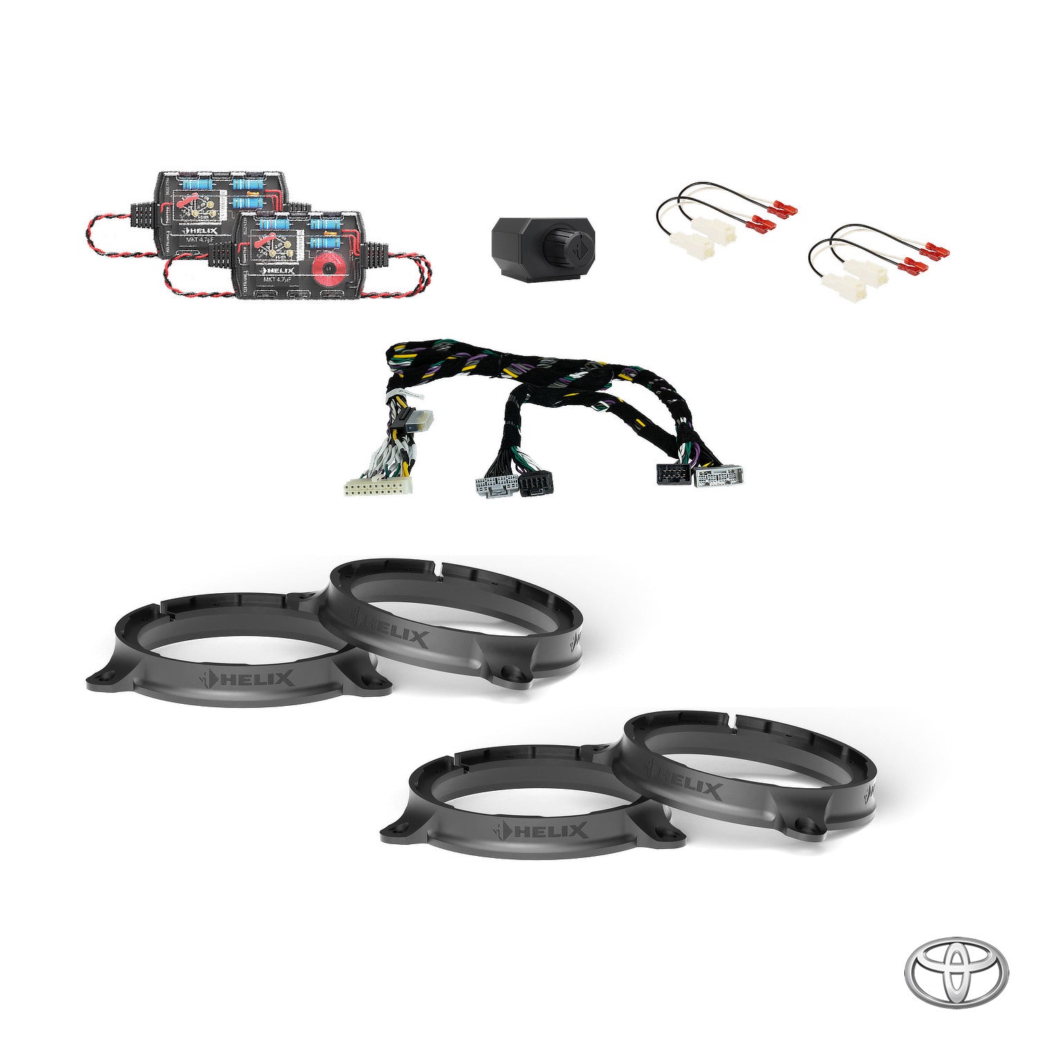 Toyota Hilux SR5 Dual Cab - Speaker & Subwoofer DSP Amplified Package | HELIX Ci3