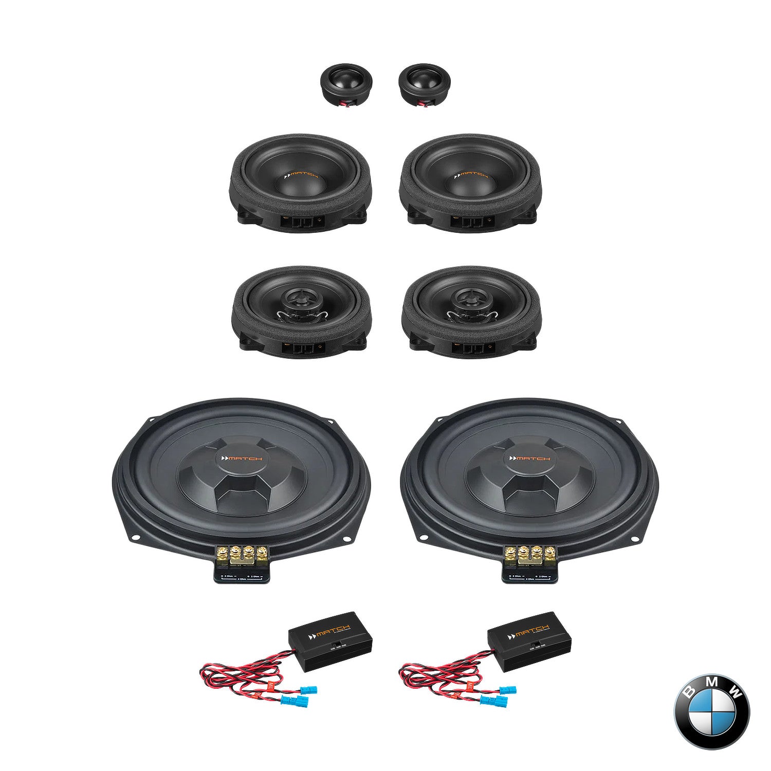 BMW Basic Sound F/G Gen - Speaker & Subwoofer Upgrade Package | MATCH UP PnP (front tweeters pods required)