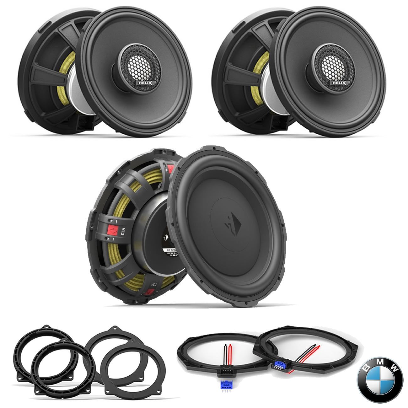 BMW Basic Sound F/G Gen - Speaker & Subwoofer Upgrade Package | HELIX Ci3 / Ci5
