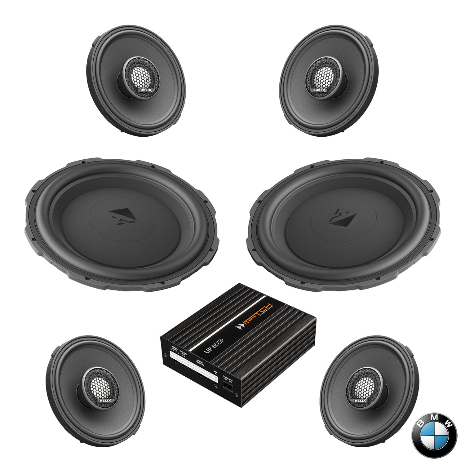 BMW Basic Sound RAM G Gen - Speaker & Subwoofer DSP Amplified Package | HELIX Ci3 / Ci5