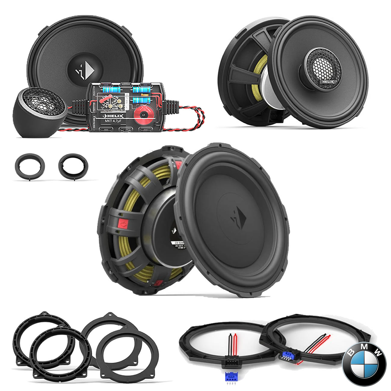 BMW HiFi S0676 F/G Gen - Speaker & Subwoofer Upgrade Package | HELIX Ci3 / Ci5