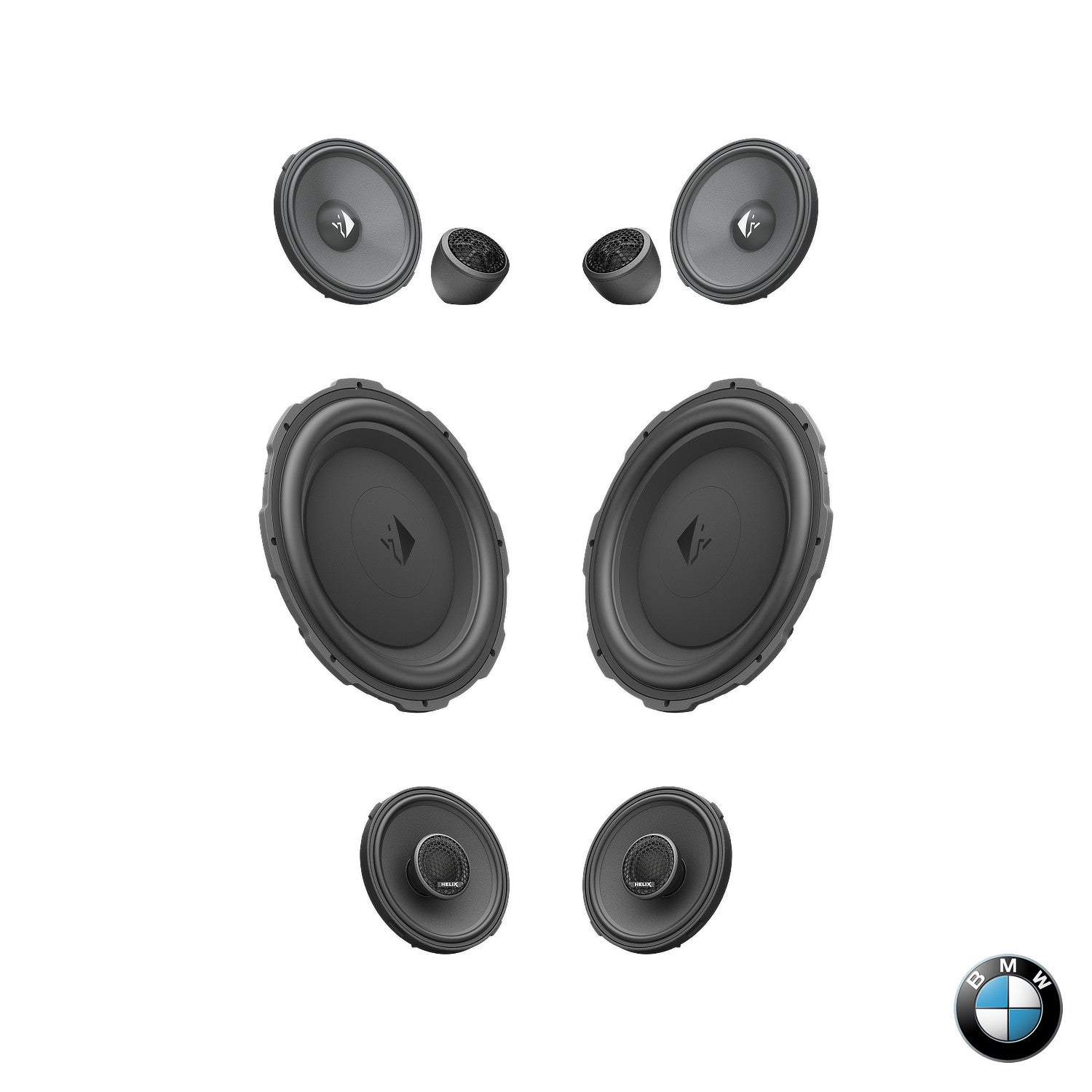 BMW HiFi S0676 F/G Gen - Speaker & Subwoofer Upgrade Package | HELIX Ci3 / Ci5